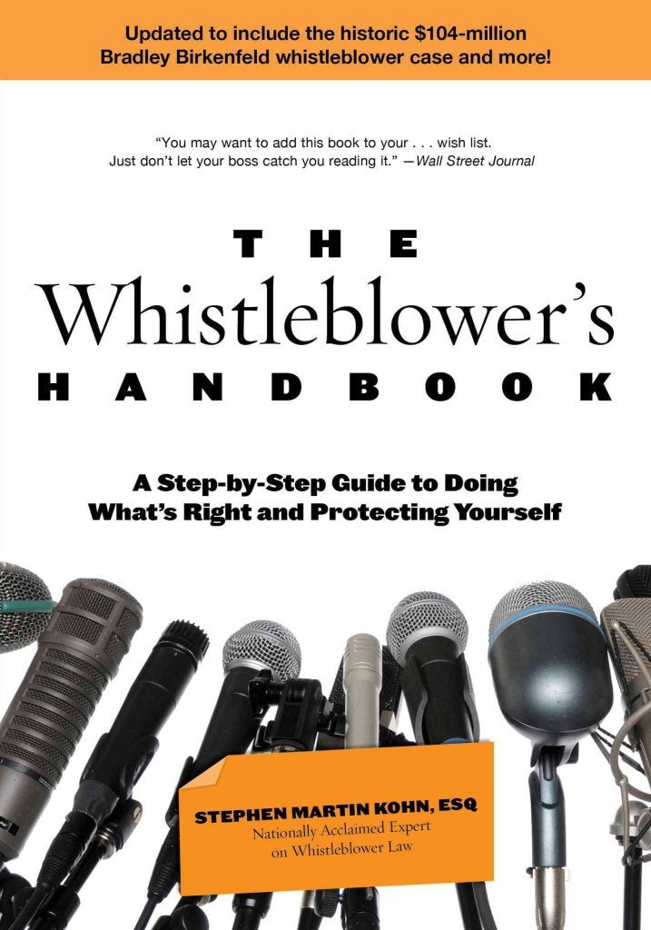 Whistleblower's Handbook: A Step-By-Step Guide to Doing What's Right and Protecting Yourself book cover