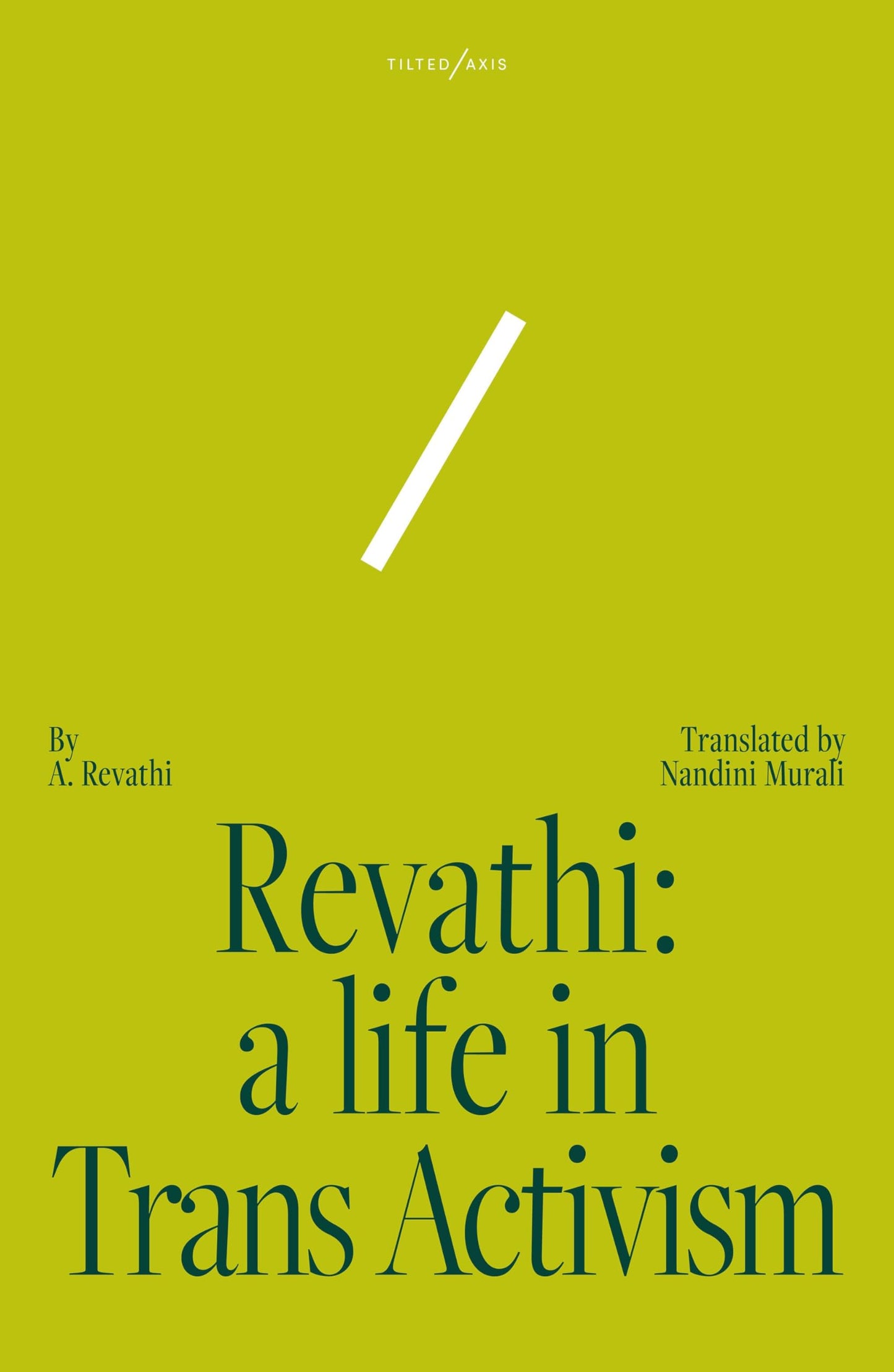 Revathi: a life in Trans Activism book cover