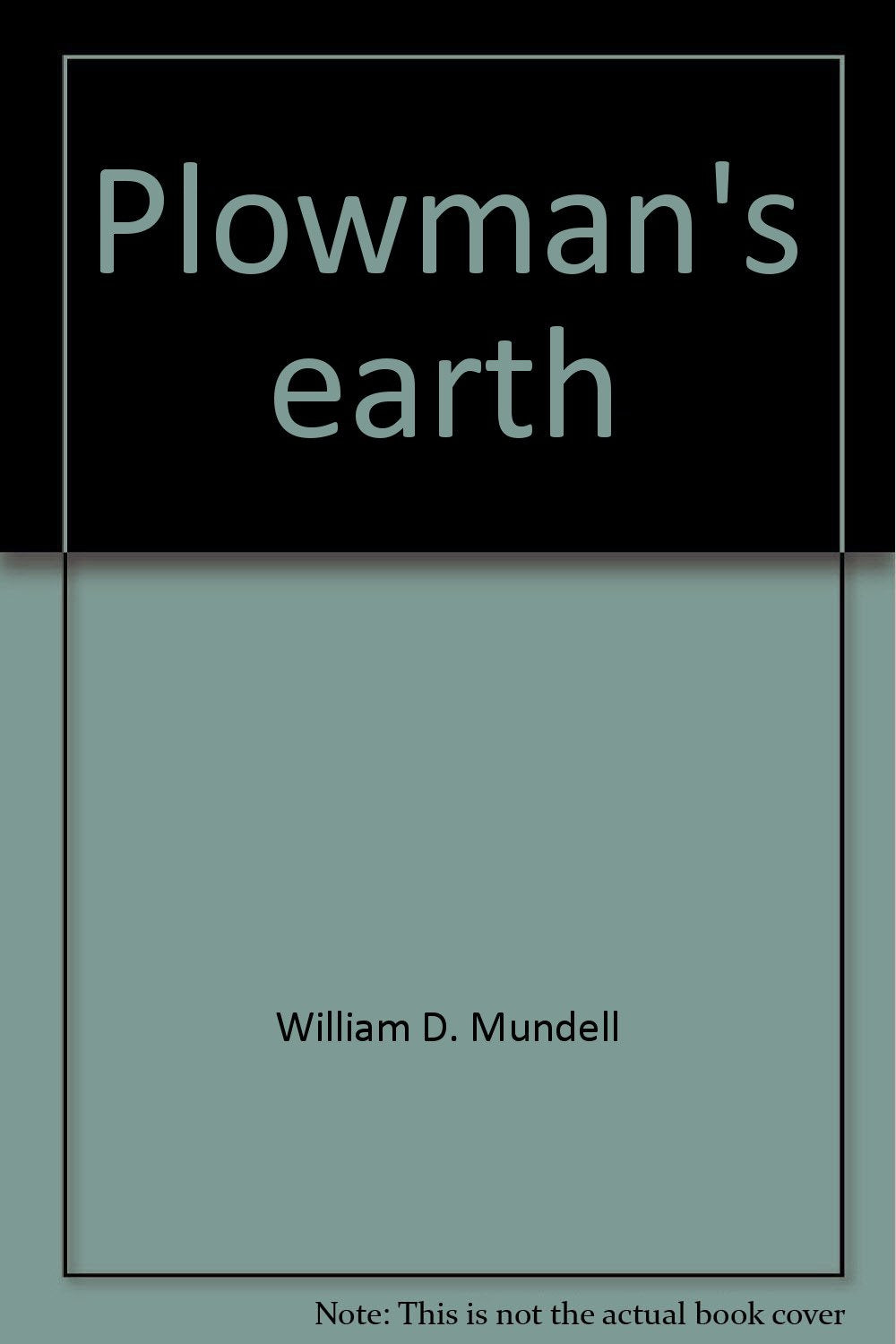 Plowman's Earth book cover