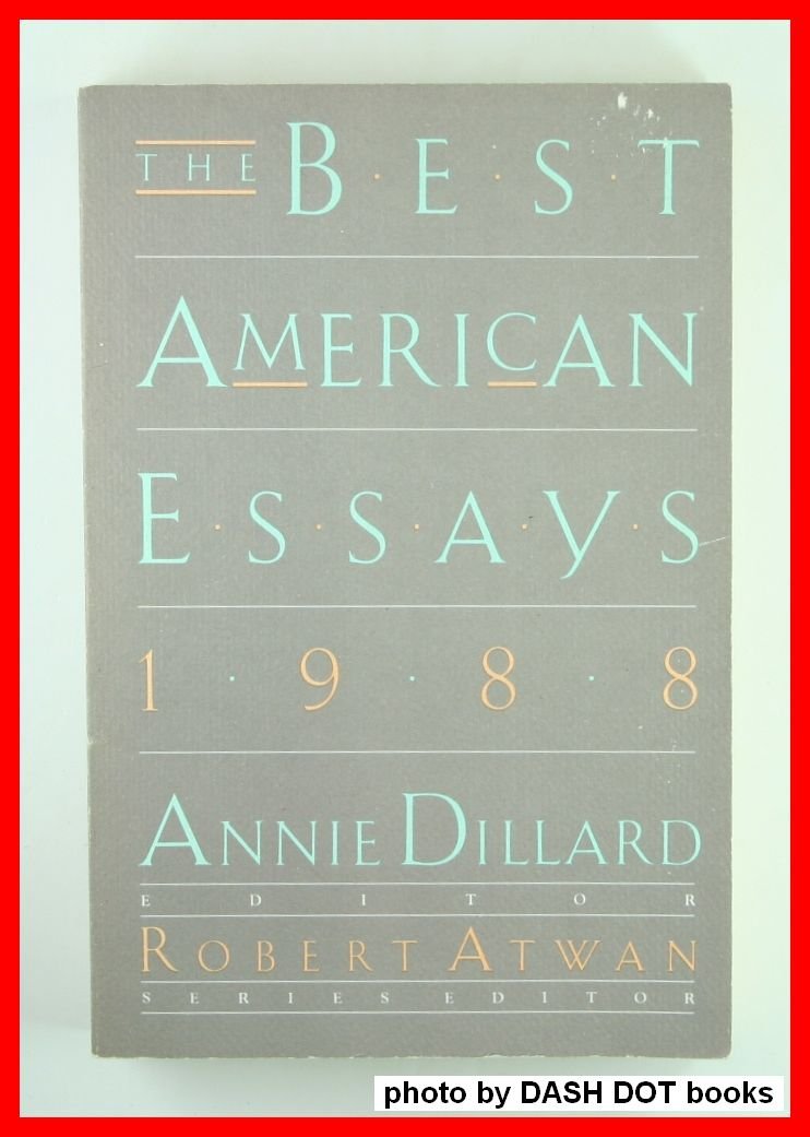 Best American Essays 1988 book cover