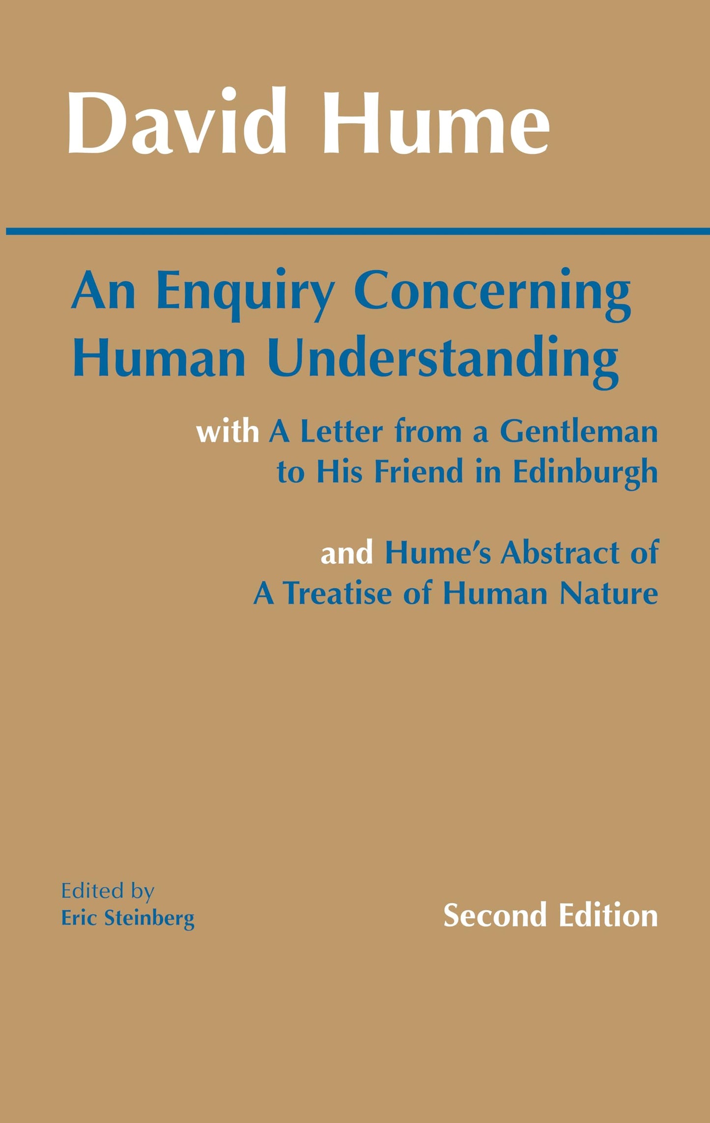 Enquiry Concerning Human Understanding: With Hume's Abstract of a Treatise of Human Nature and a Letter from a Gentleman to His Friend in Edinburgh (S book cover
