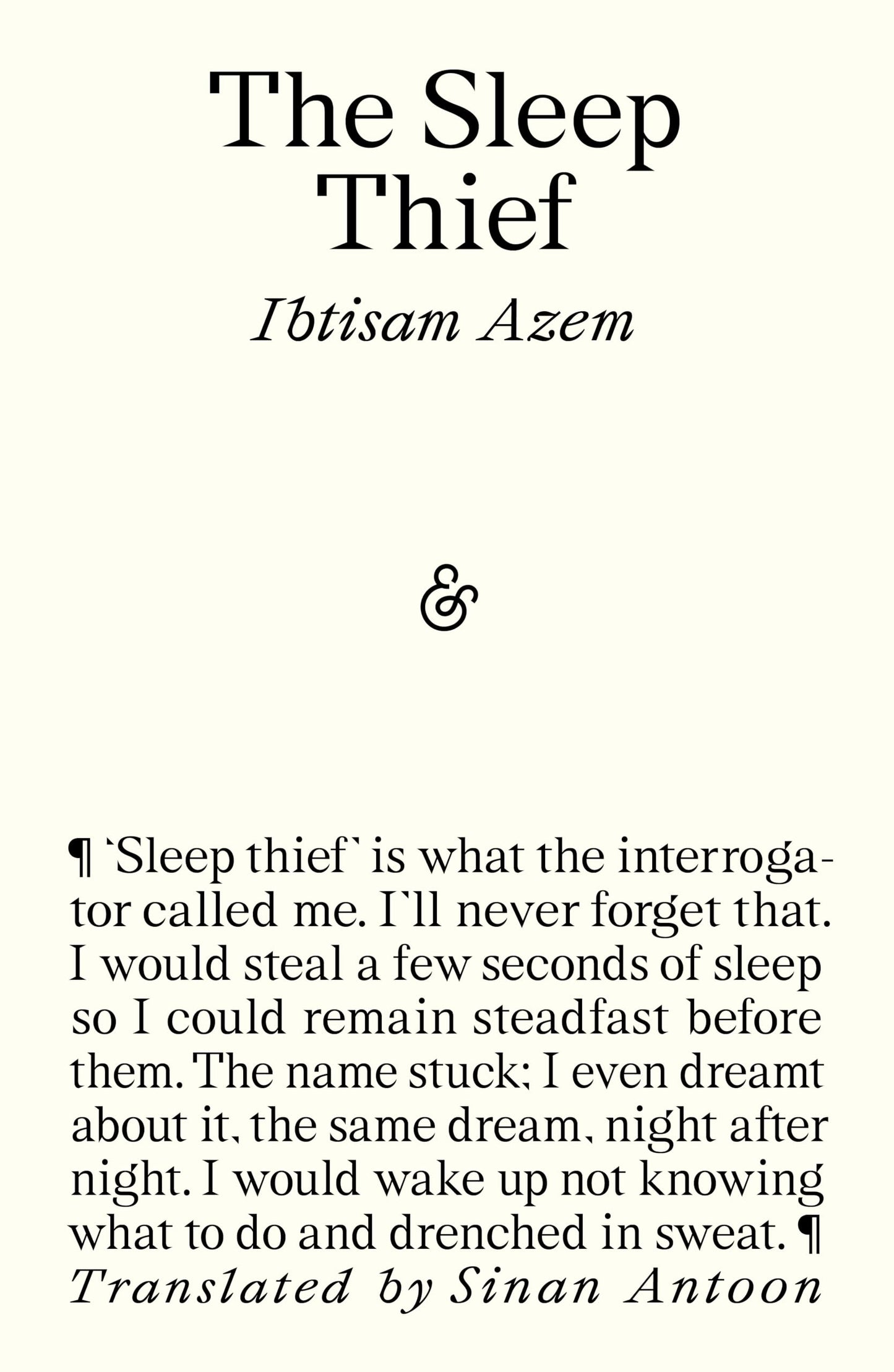 The Sleep Thief book cover