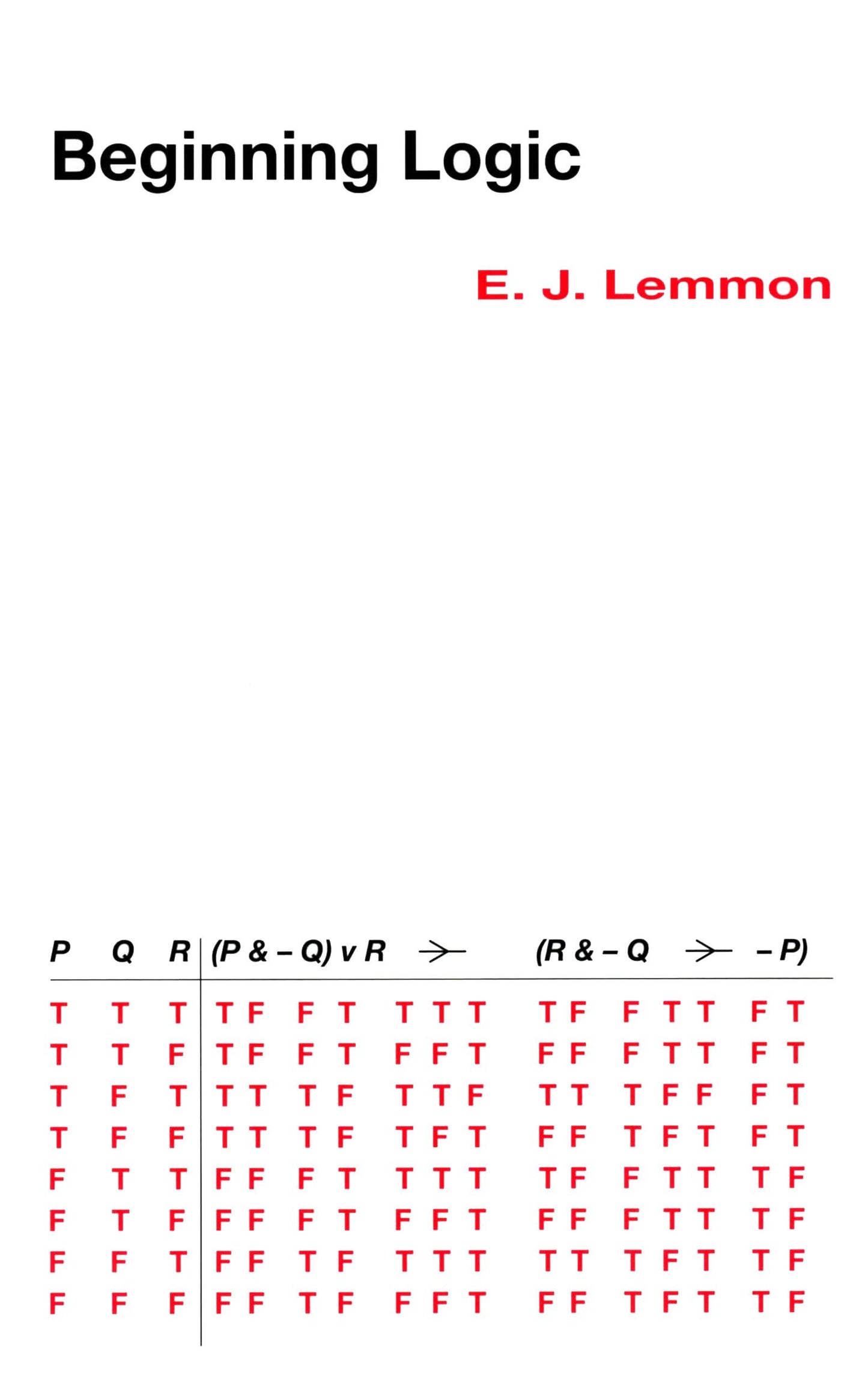 Beginning Logic book cover