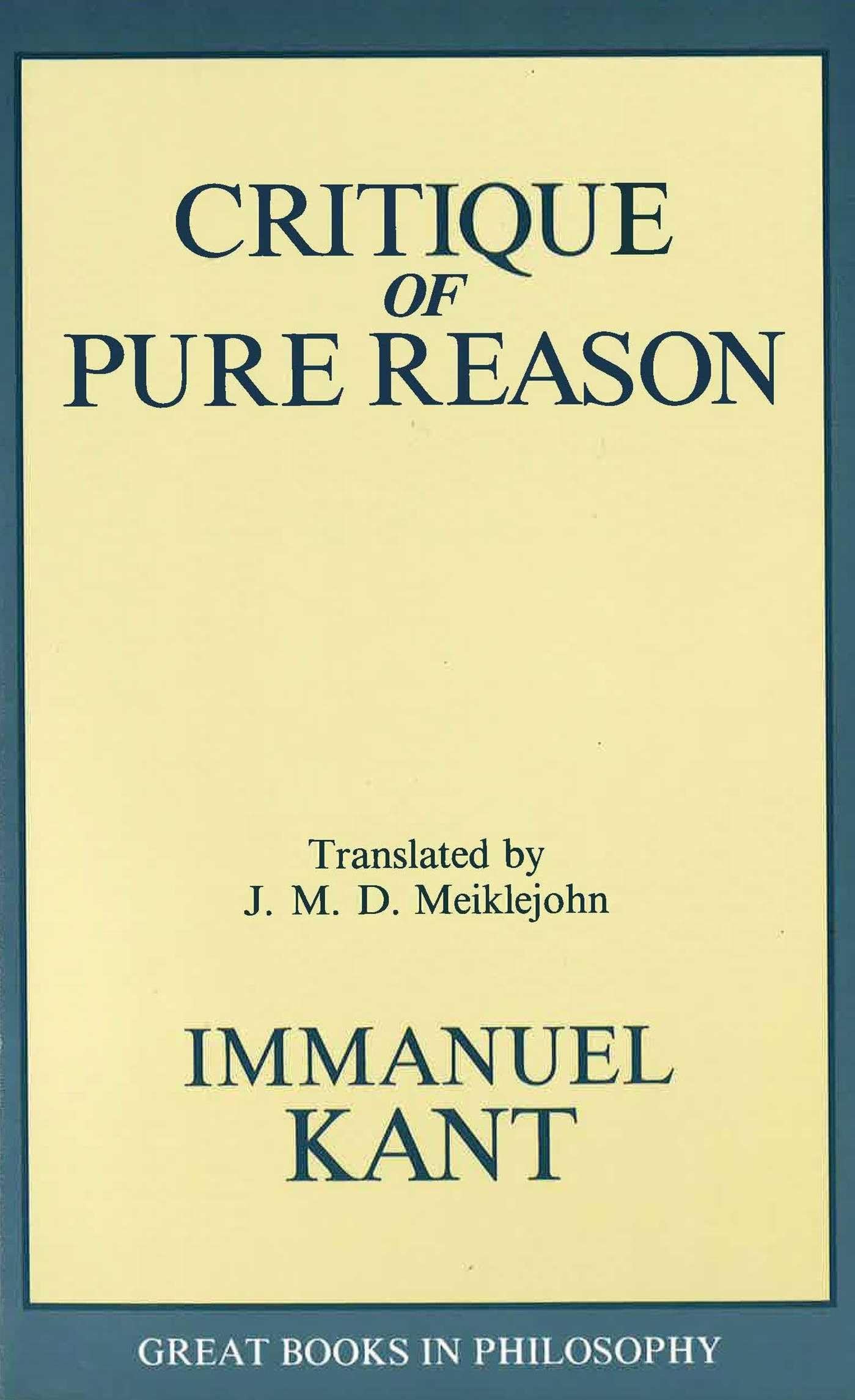 Critique of Pure Reason