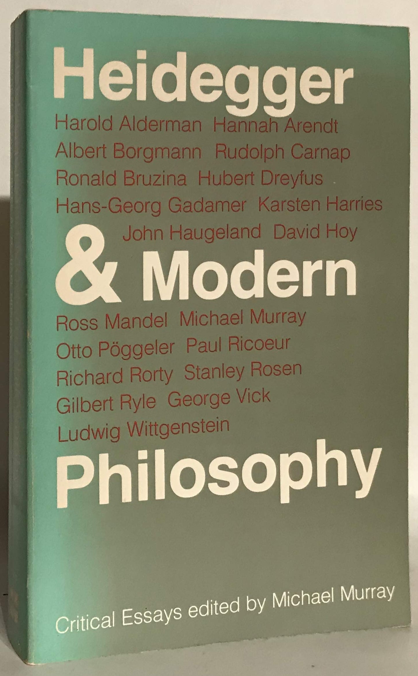 Heideggar and Modern Philosophy