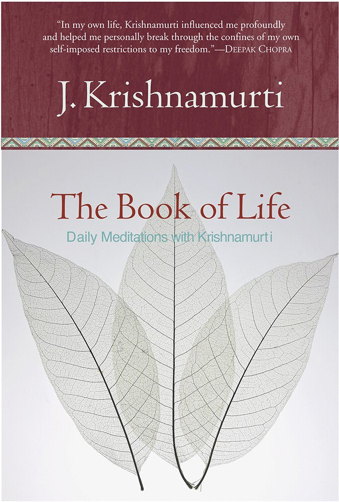 Book of Life: Daily Meditations with Krishnamurti book cover