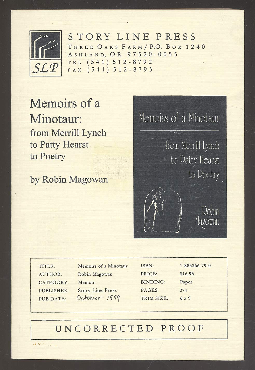Memoirs of a Minotaur: Adventures Among the Powerful & Gifted from Merrill Lynch to Patty Hearst book cover