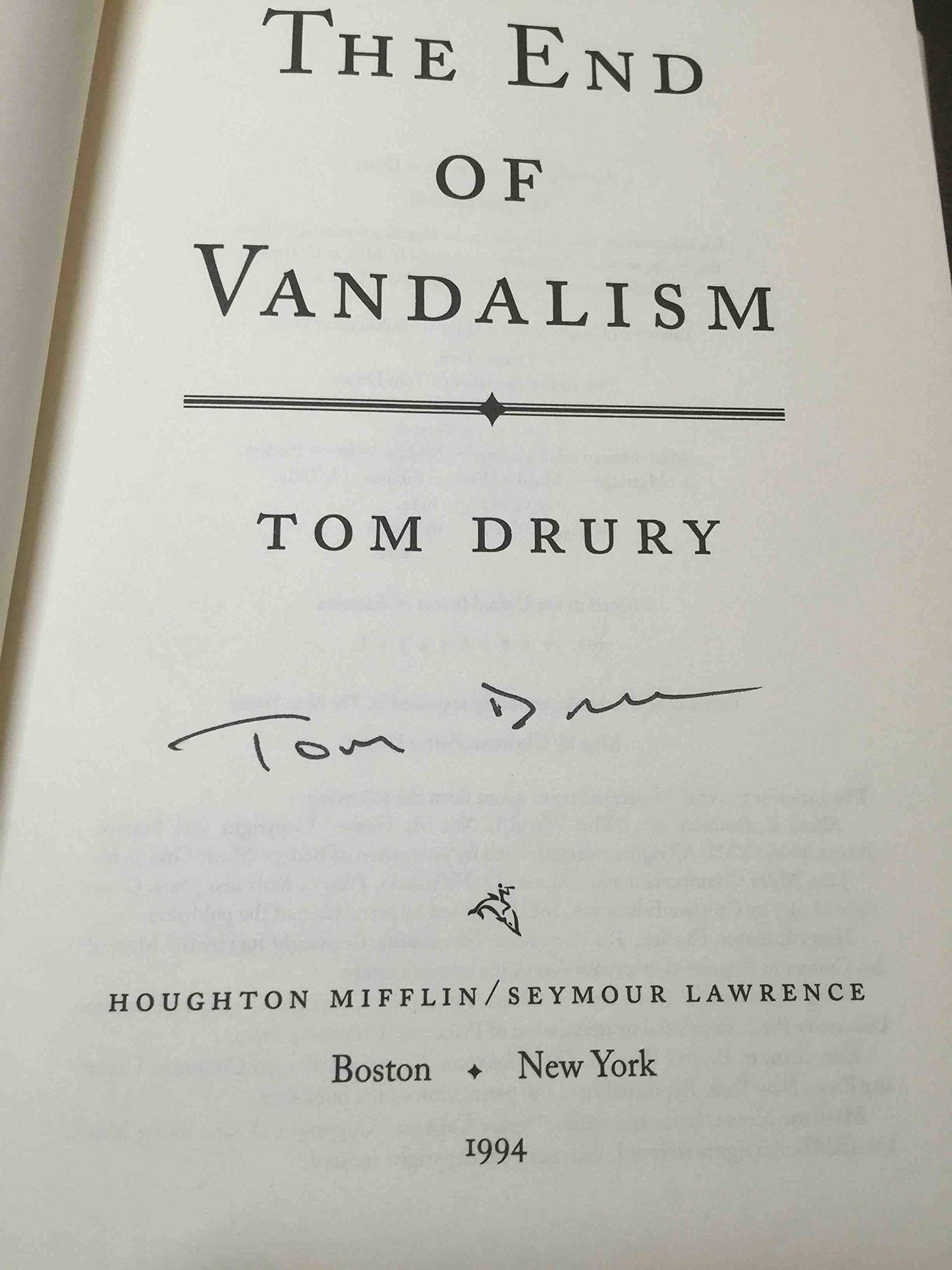 End of Vandalism CL book cover