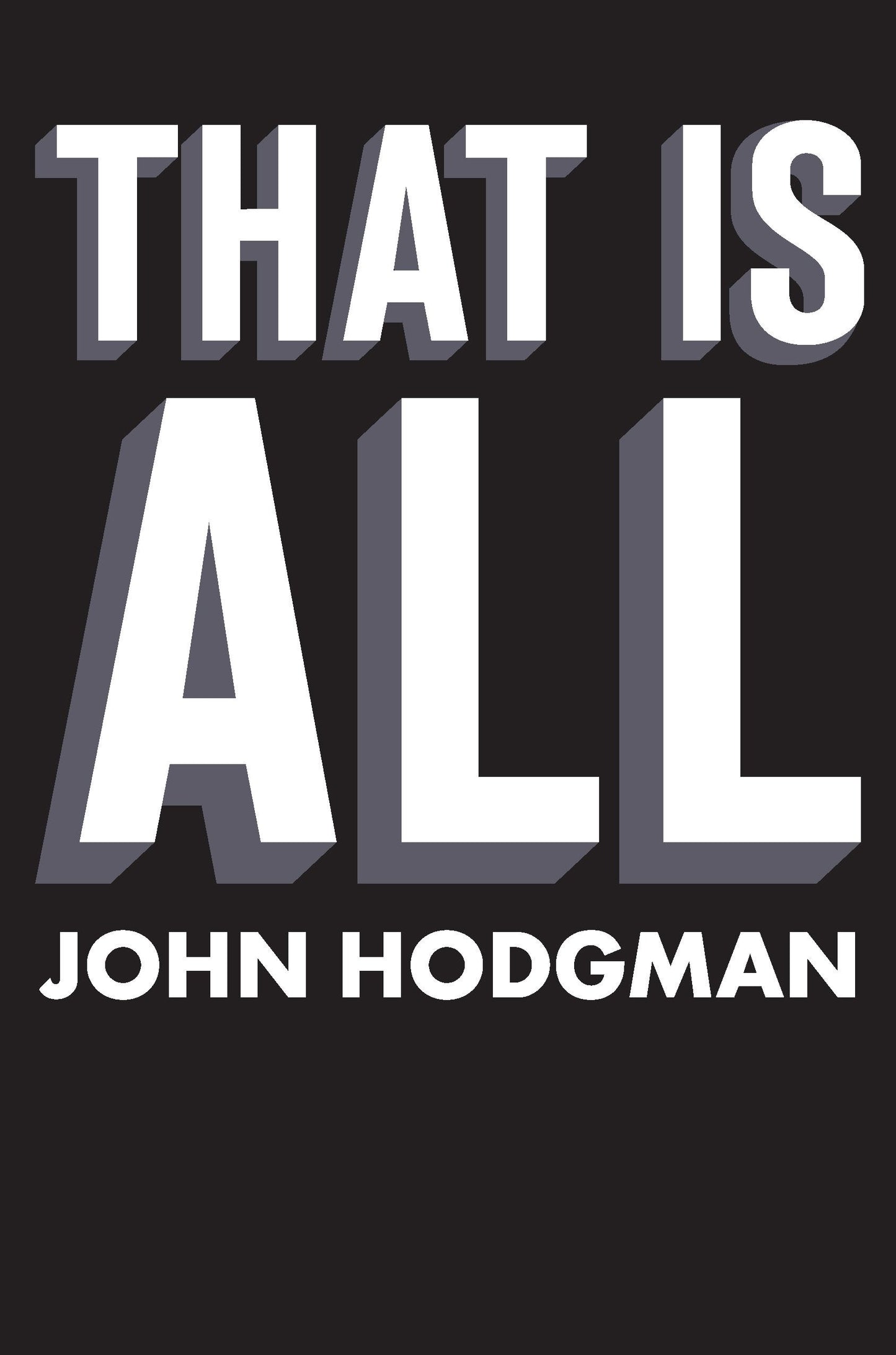 That Is All book cover