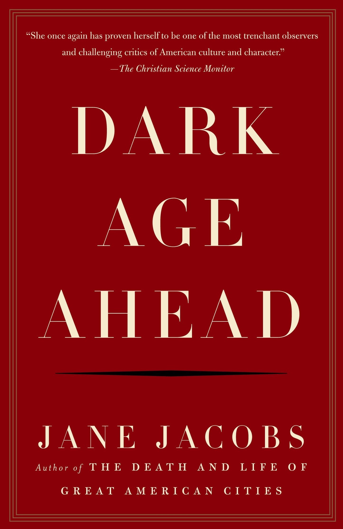 Dark Age Ahead book cover