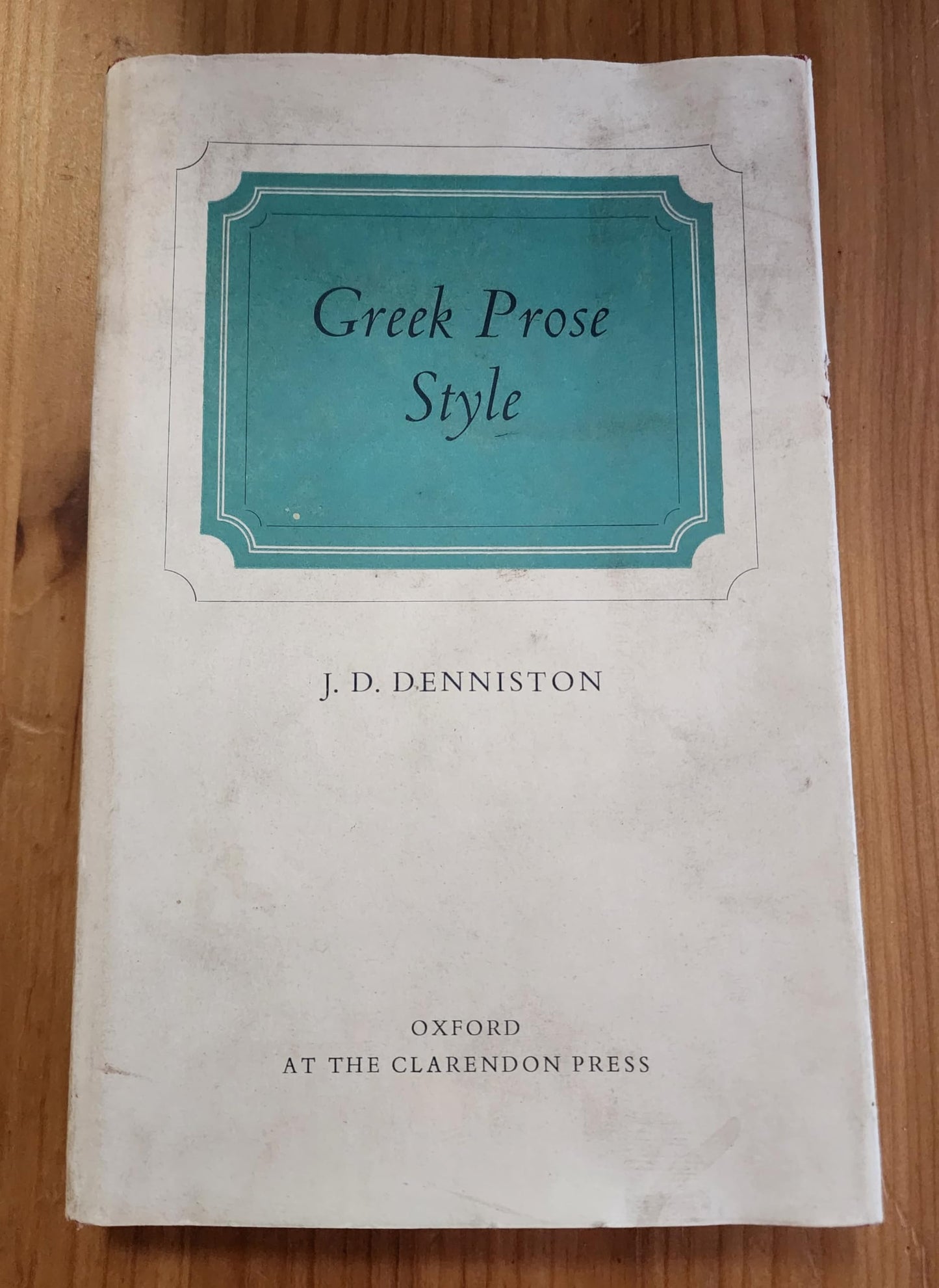 Greek Prose Style book cover