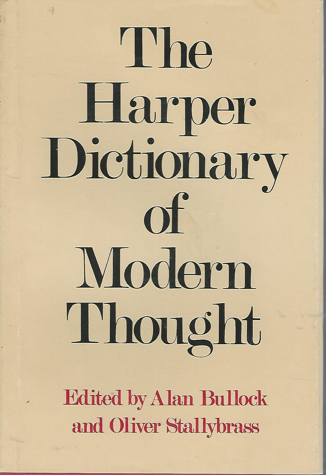Harper Dictionary of Modern Thought book cover