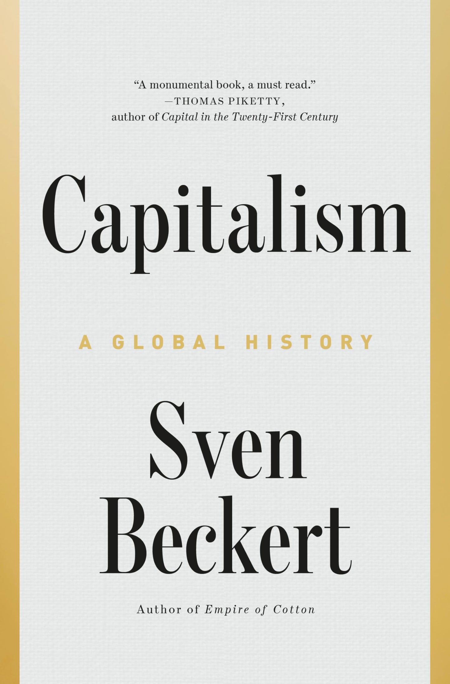 Capitalism: A Global History book cover