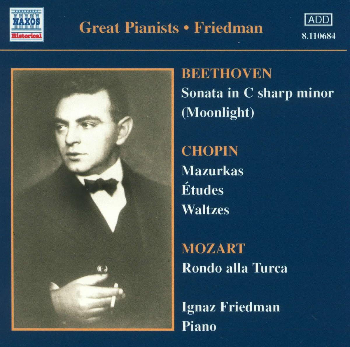 Great Pianists: Friedman book cover