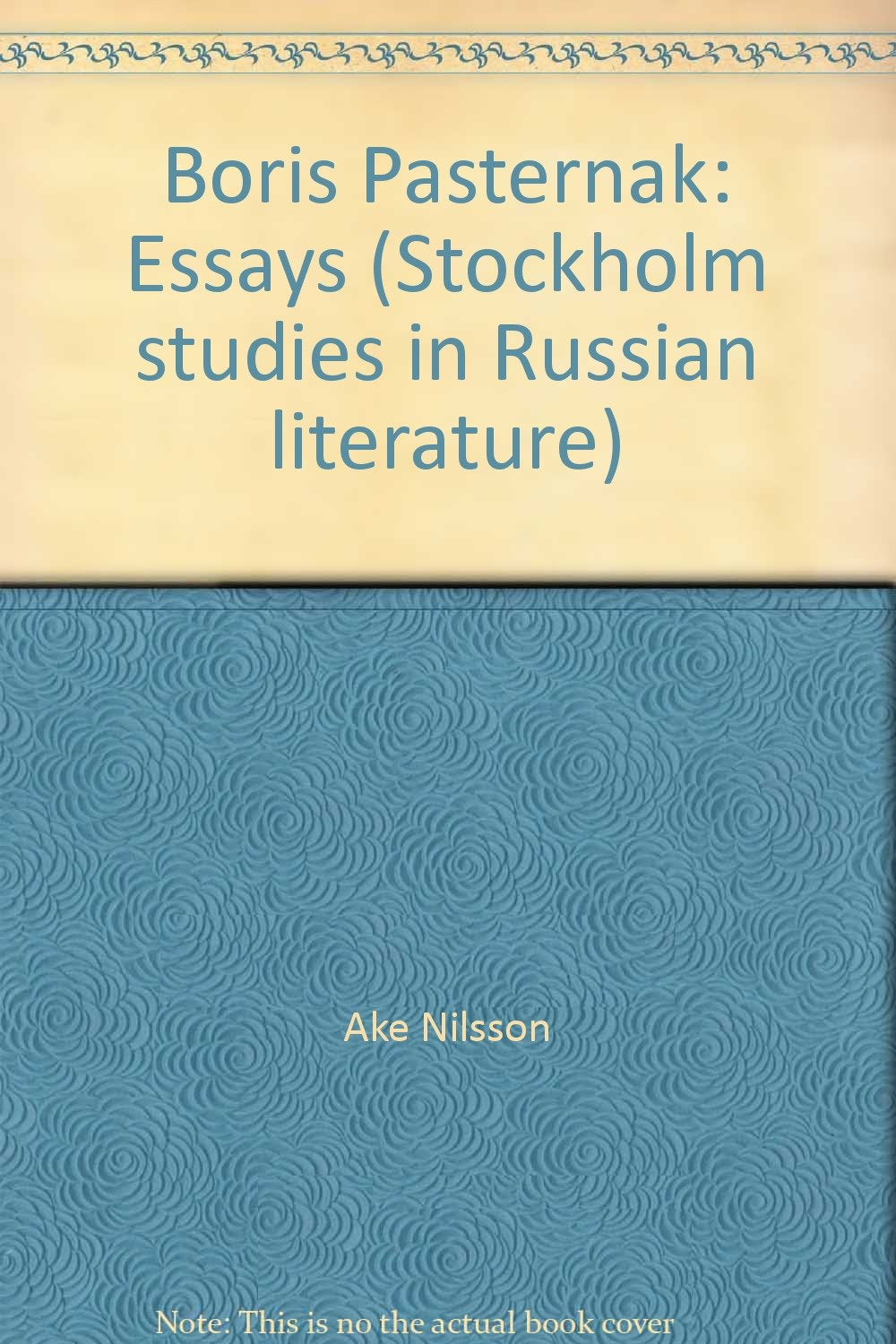 Boris Pasternak: Essays book cover
