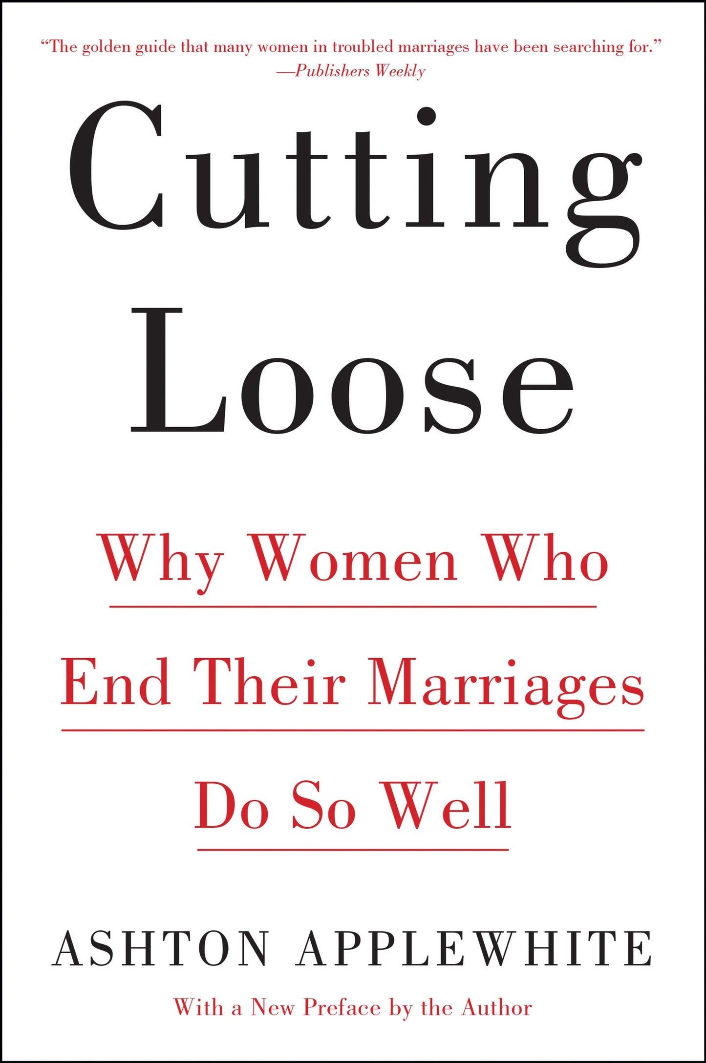 Cutting Loose: Why Women Who End Their Marriages Do So Well book cover