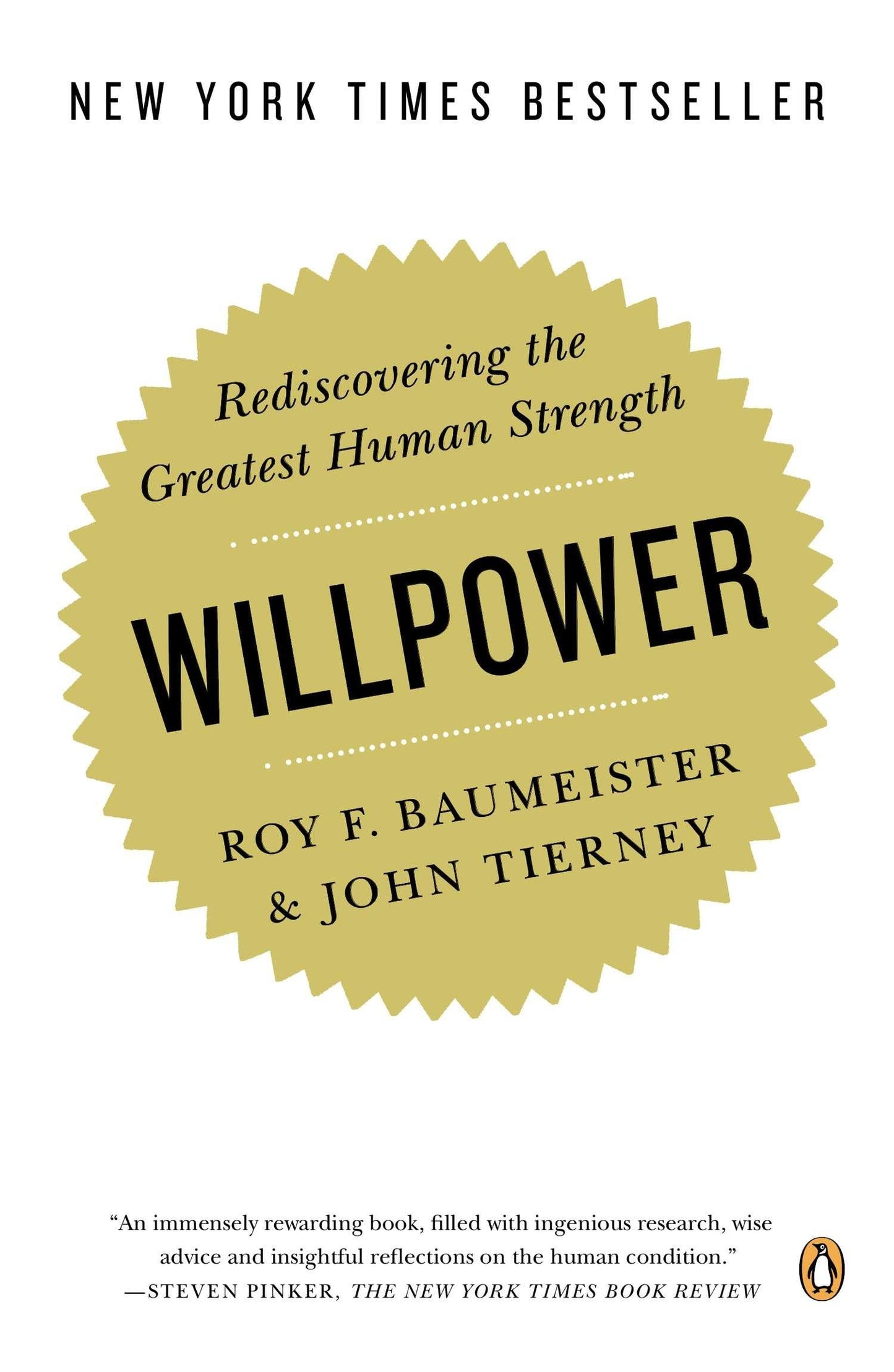 Willpower: Rediscovering the Greatest Human Strength book cover