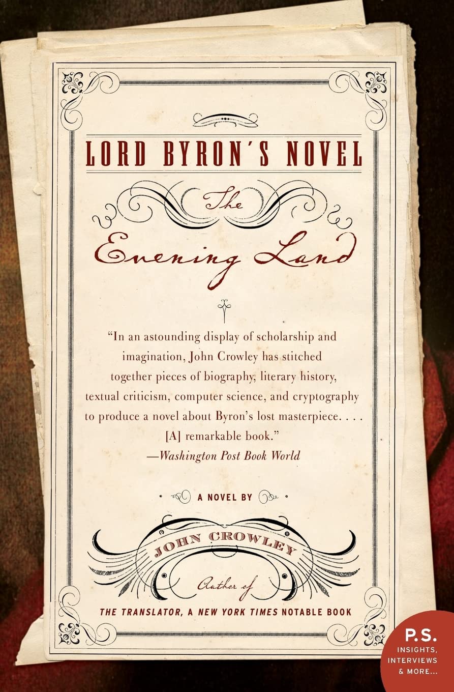 Lord Byron's Novel: The Evening Land book cover