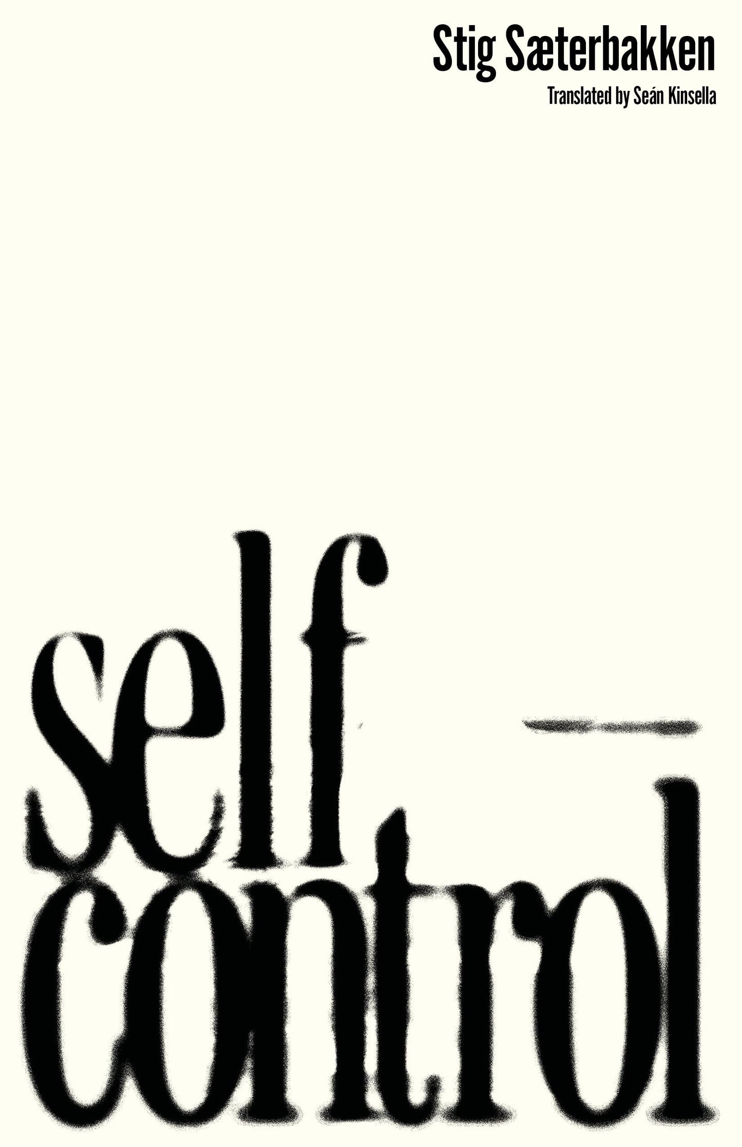 Self-Control book cover