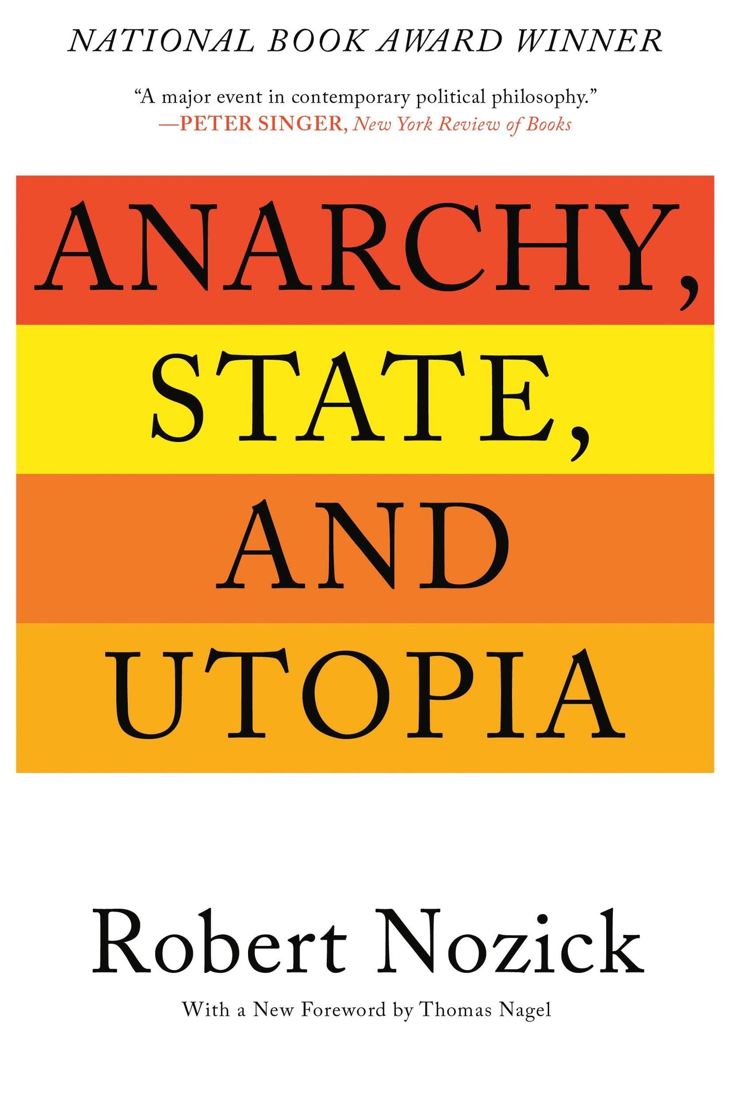 Anarchy, State, and Utopia book cover