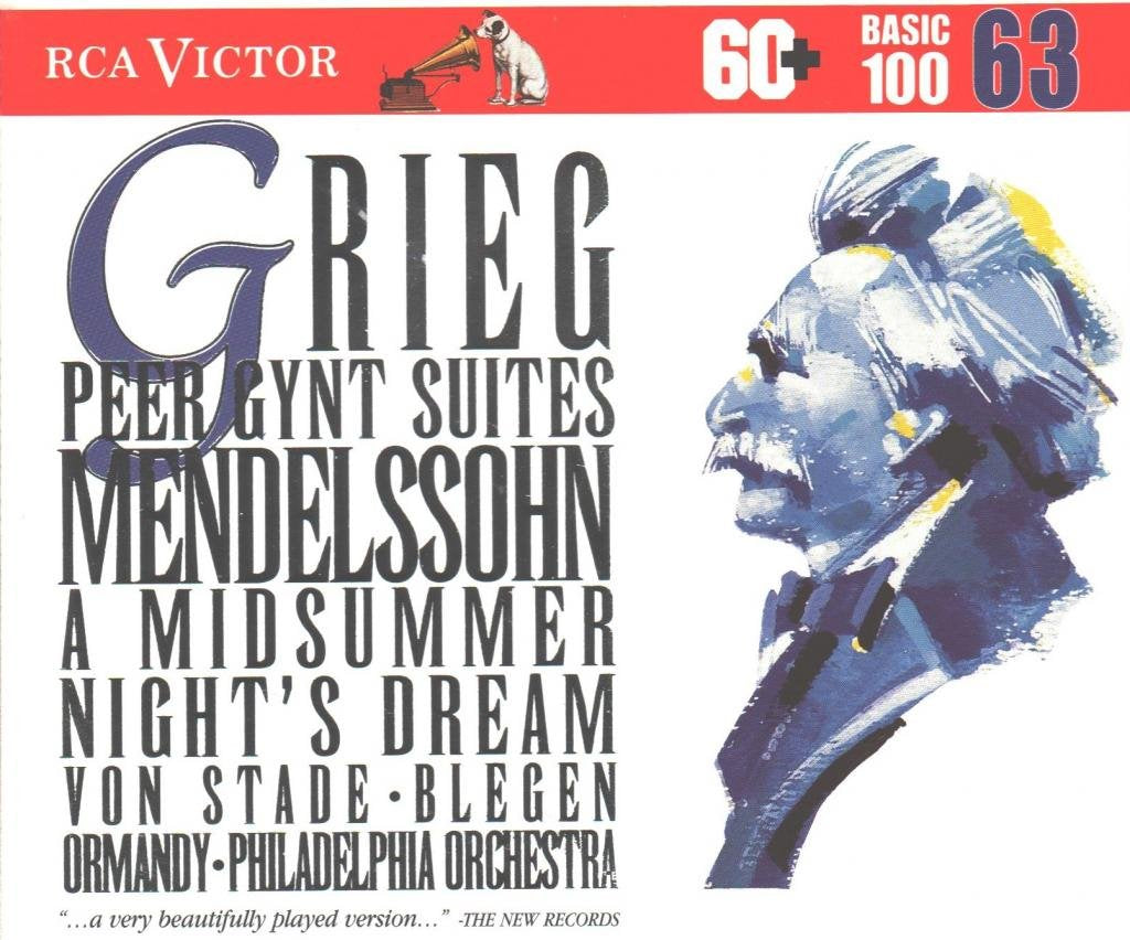 Grieg: Peer Gynt Suites / Mendelssohn: Incidental Music to A Midsummer Night's Dream (RCA Basic 100, Vol. 63) book cover