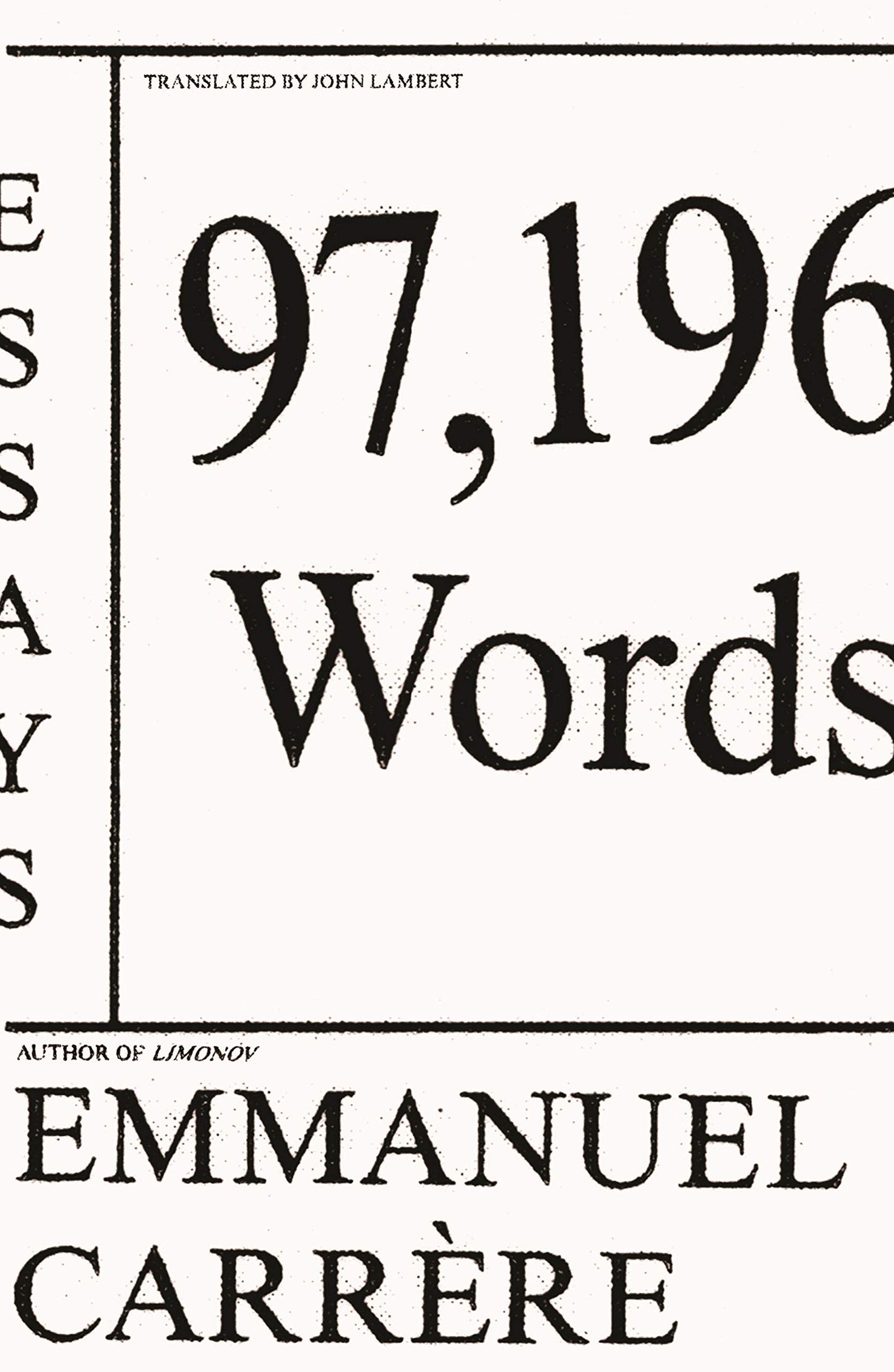 97,196 Words: Essays book cover