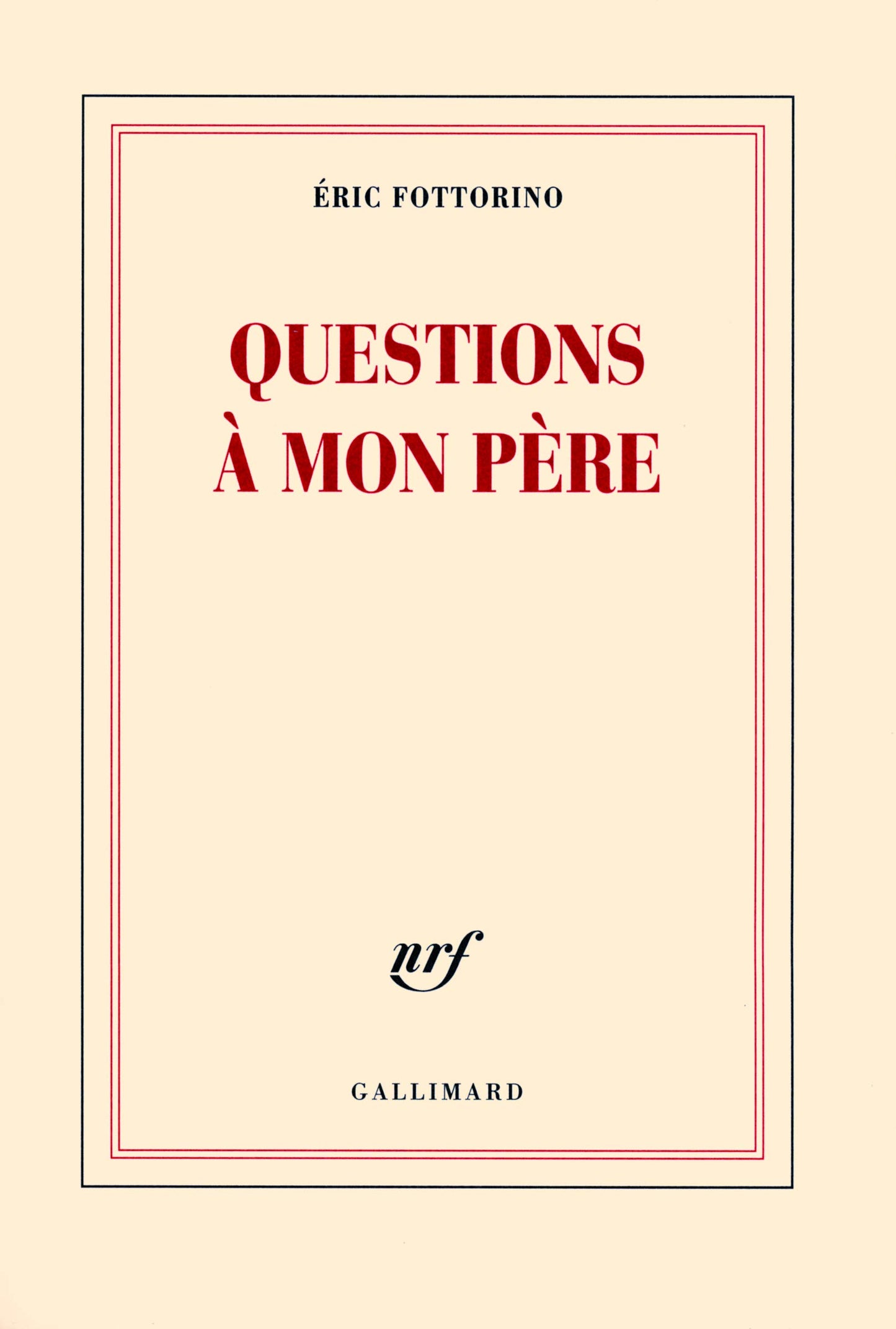 Questions à mon père