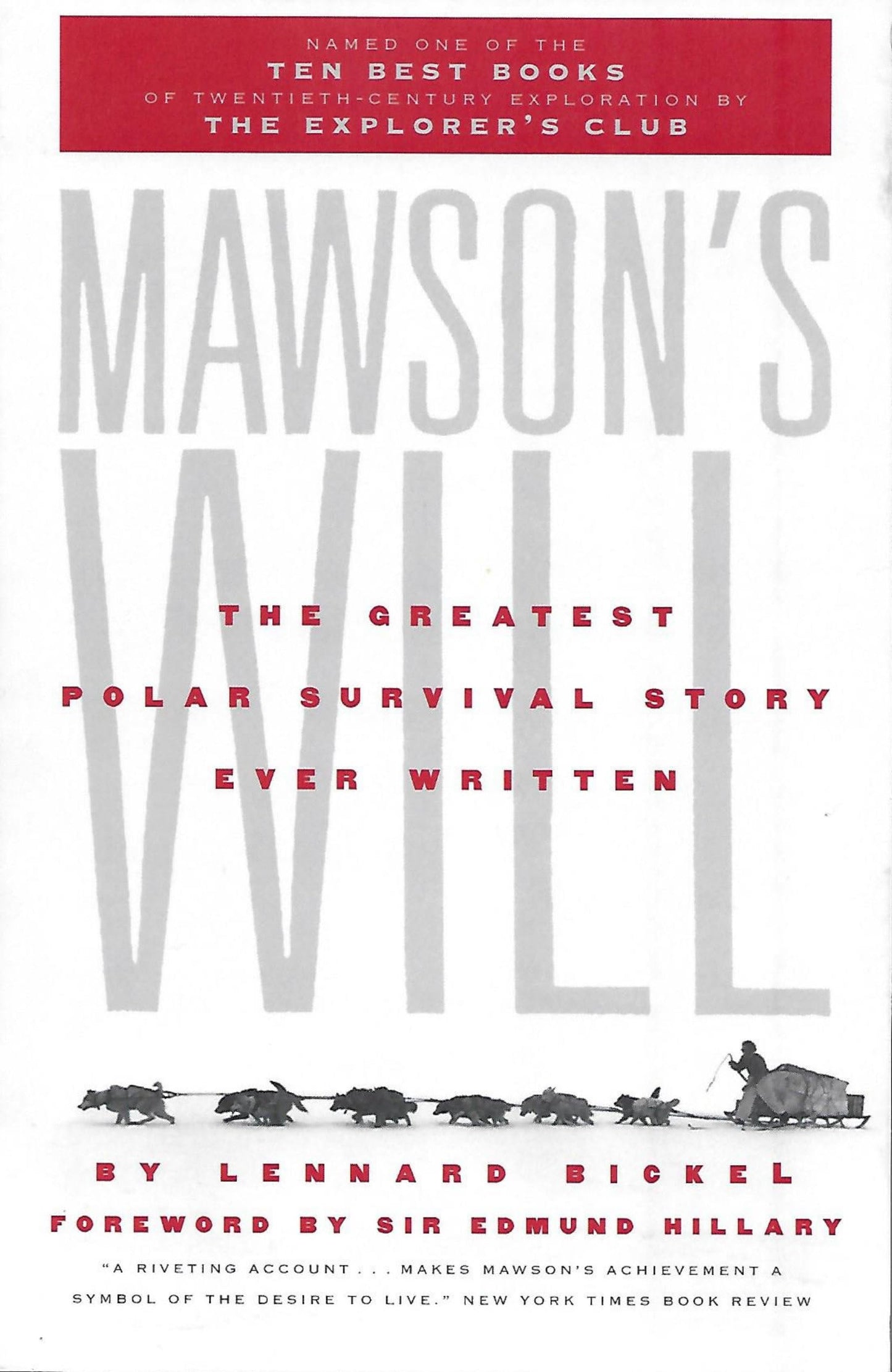 Mawson's Will: The Greatest Polar Survival Story Ever Written book cover