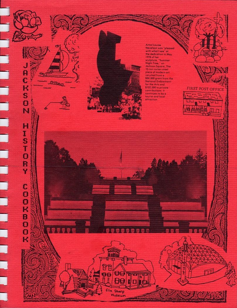 Jackson History Cookbook (Jackson,Michigan) book cover