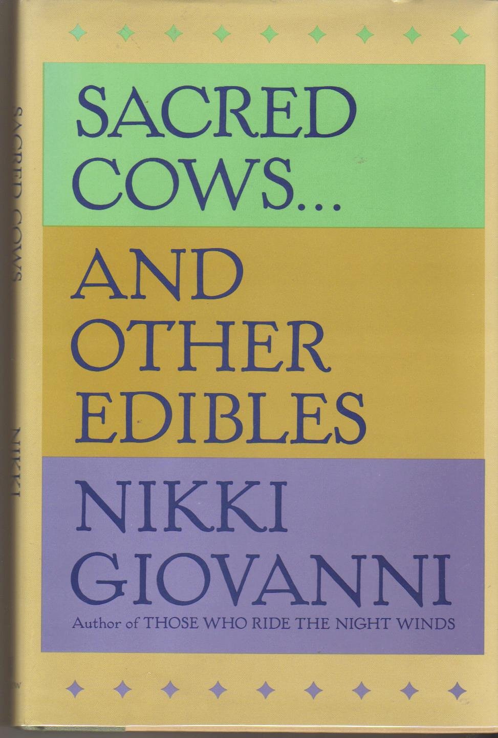 Sacred Cows-- And Other Edibles book cover