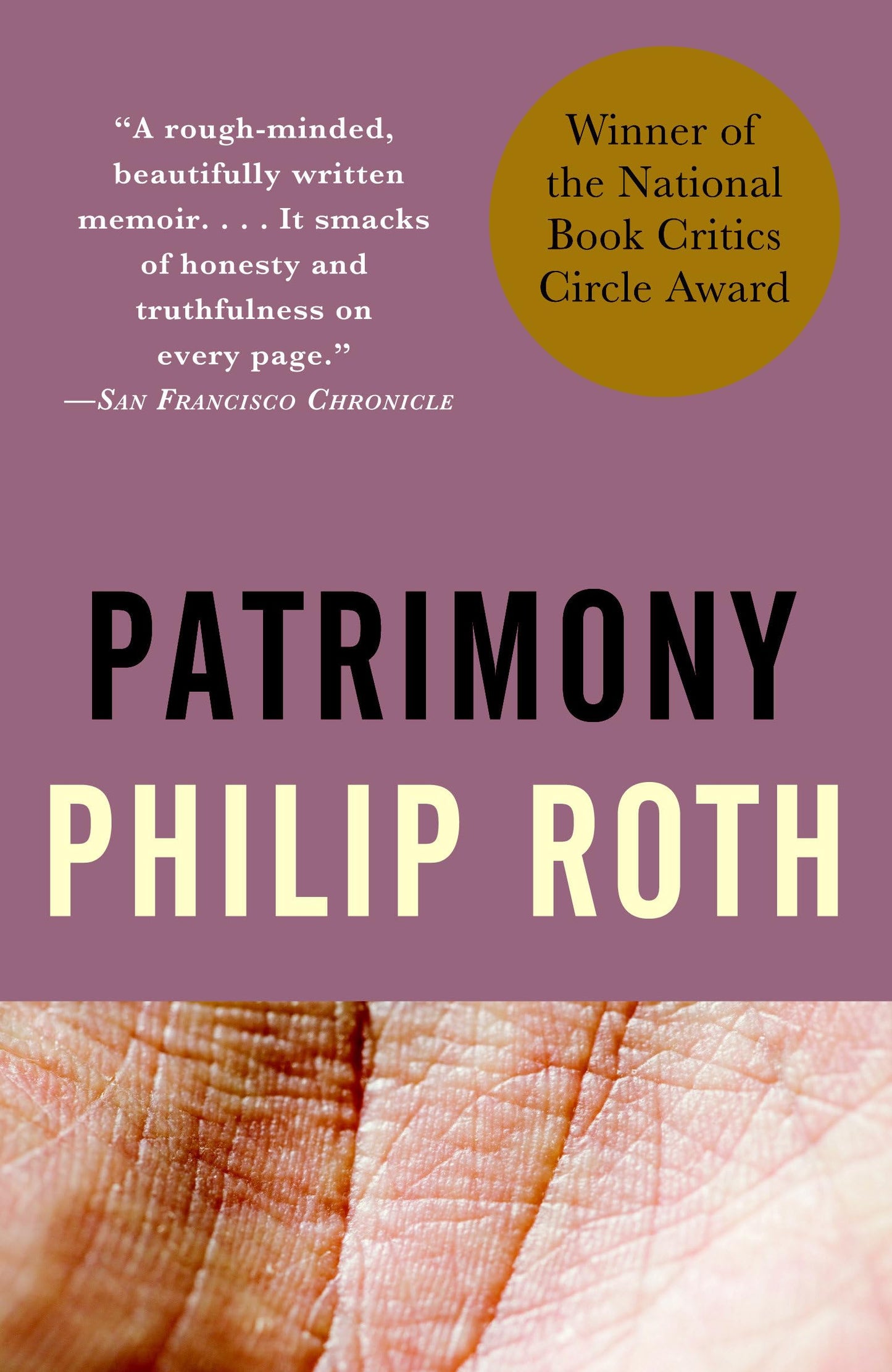 Patrimony: A True Story (National Book Critics Circle Award Winner) book cover