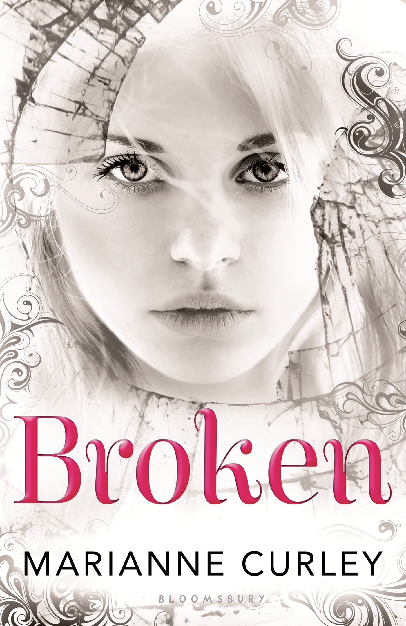 Broken book cover