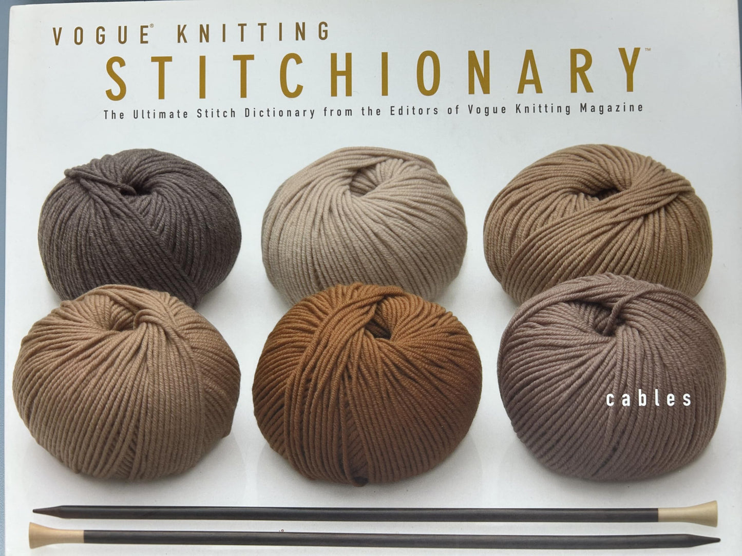 Cables: The Ultimate Stitch Dictionary from the Editors of Vogue Knitting Magazine book cover