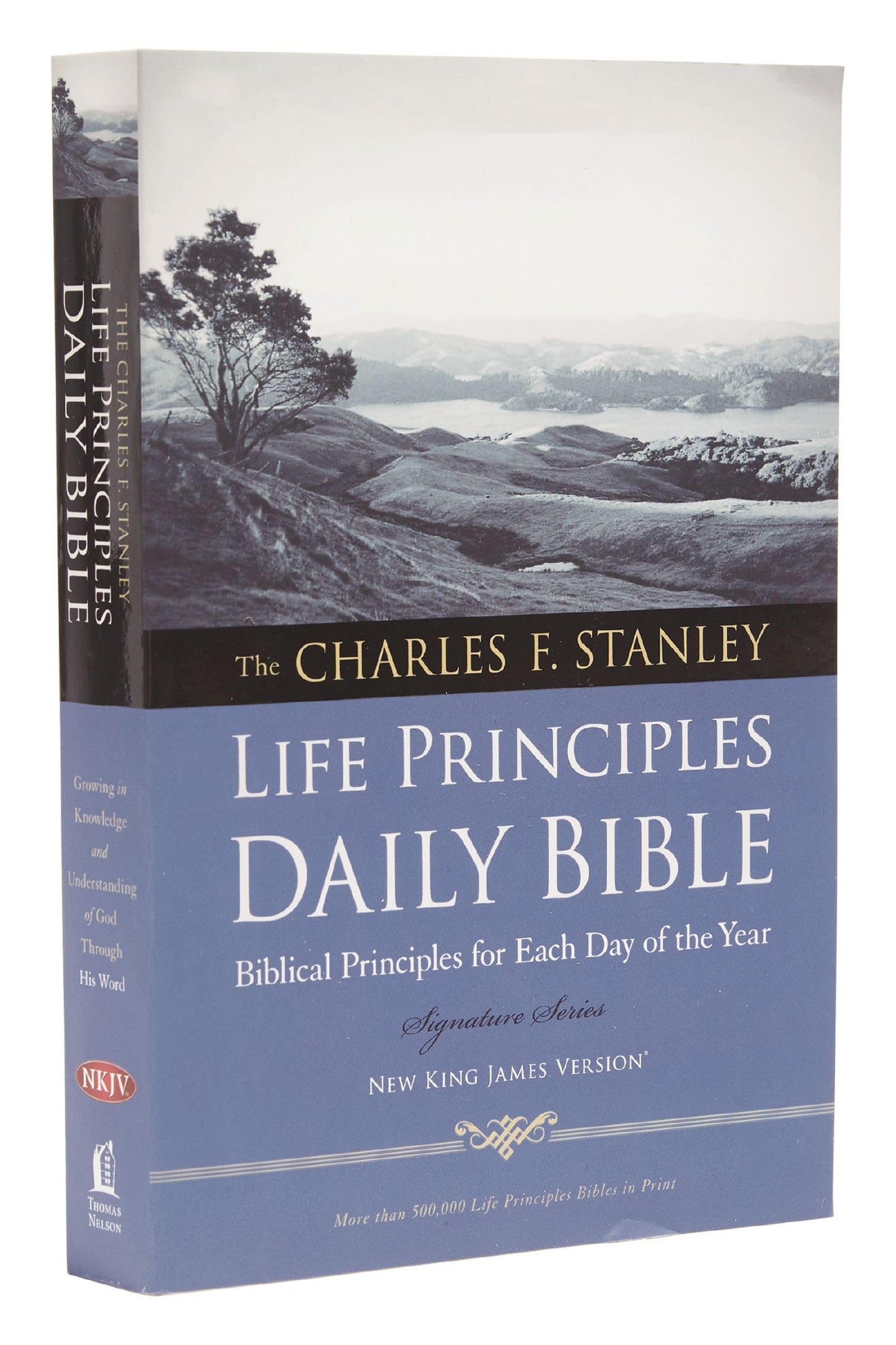 Charles F. Stanley Life Principles Daily Bible-NKJV book cover