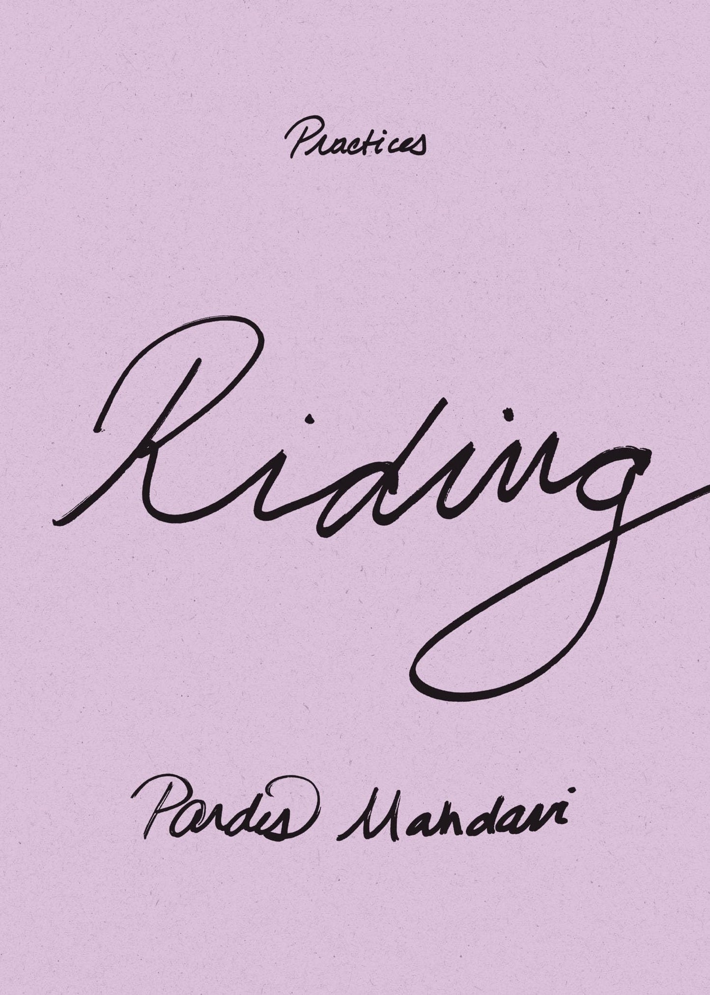 Riding book cover