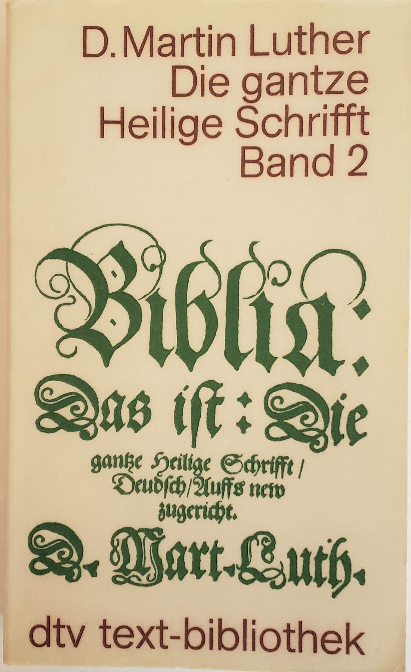 Die gantze Heilige Schrifft II. book cover