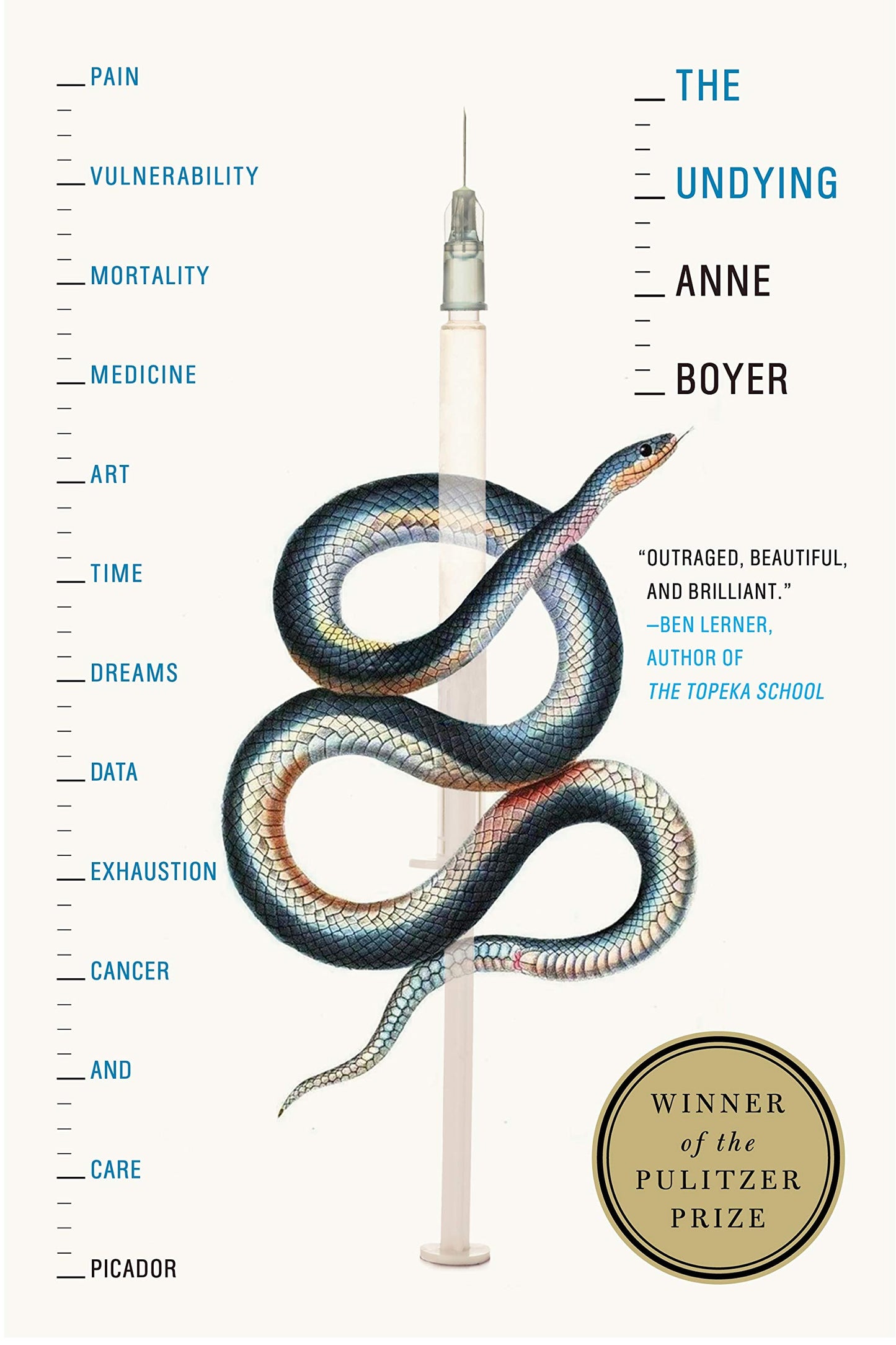 Undying: Pain, Vulnerability, Mortality, Medicine, Art, Time, Dreams, Data, Exhaustion, Cancer, and Care book cover