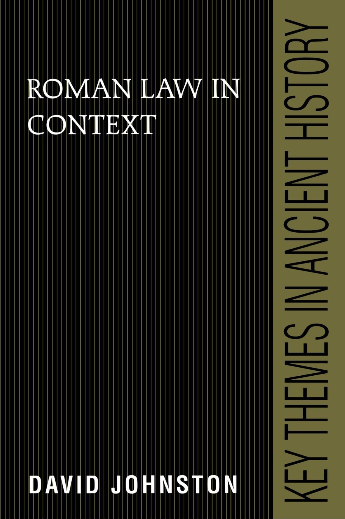 Roman Law in Context book cover