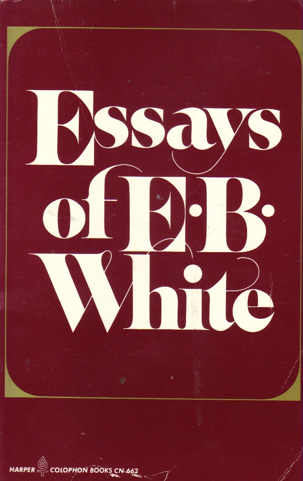 Essays of E. B. White book cover