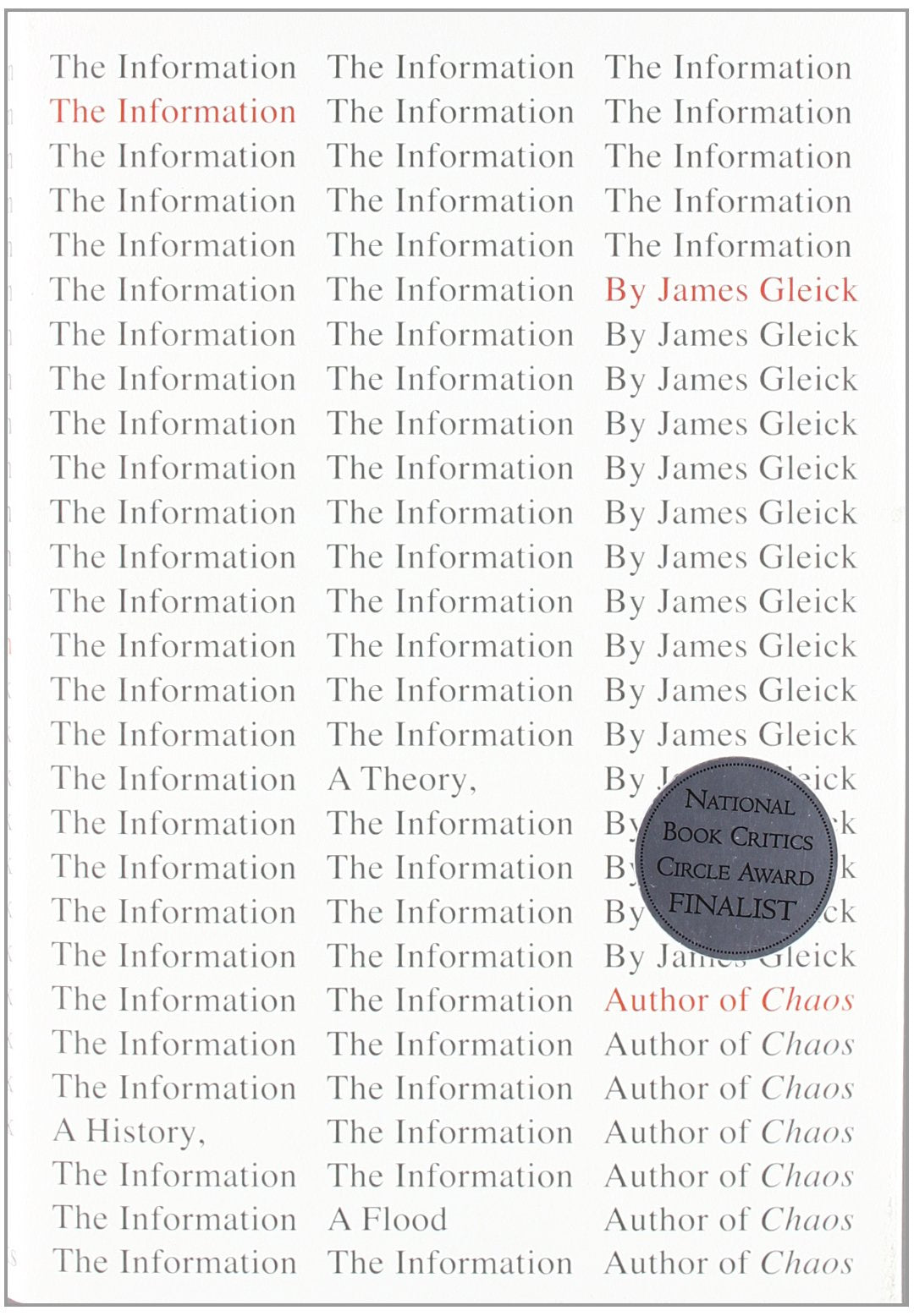 Information: A History, a Theory, a Flood book cover