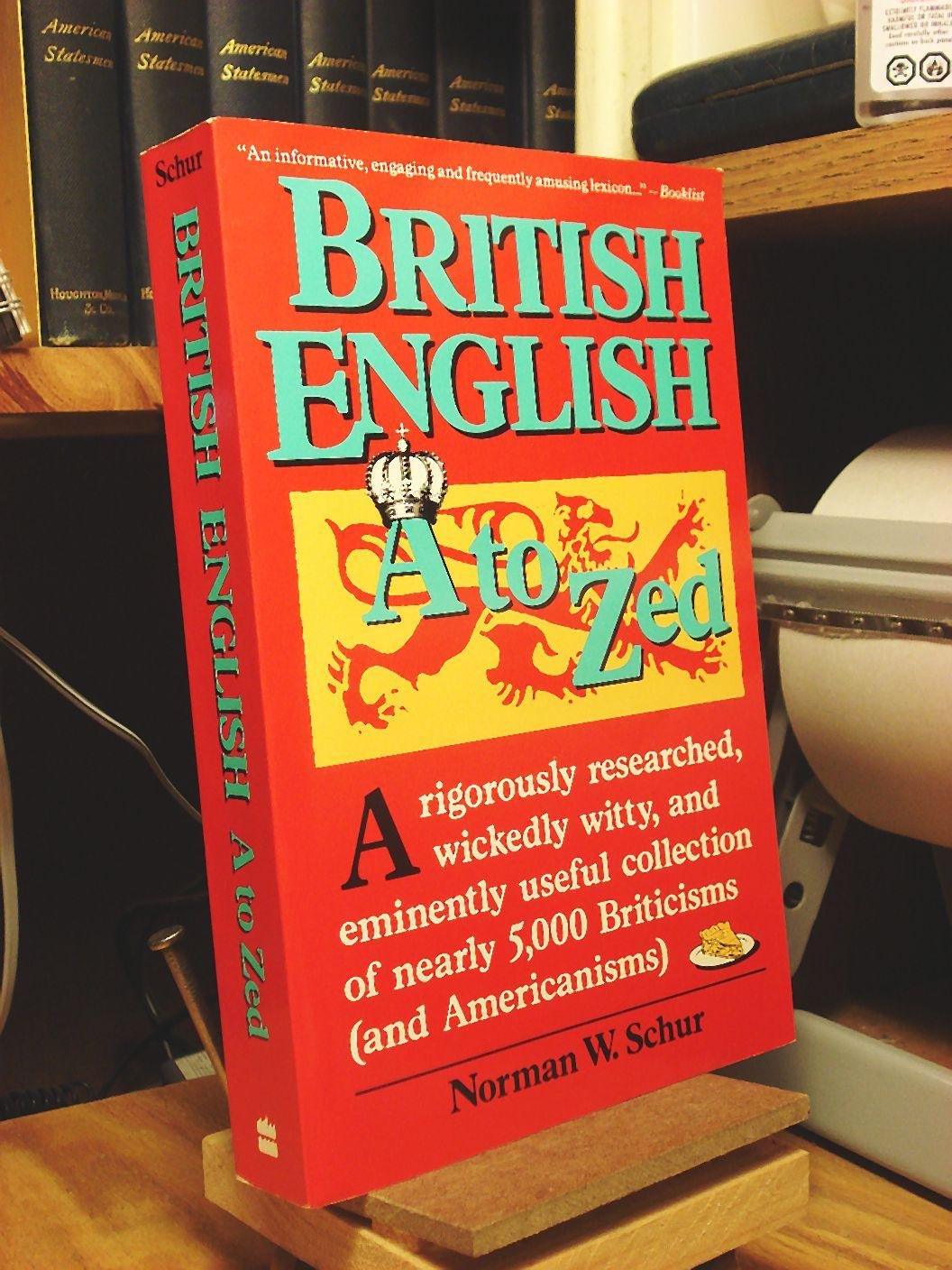 British English A to Zed book cover