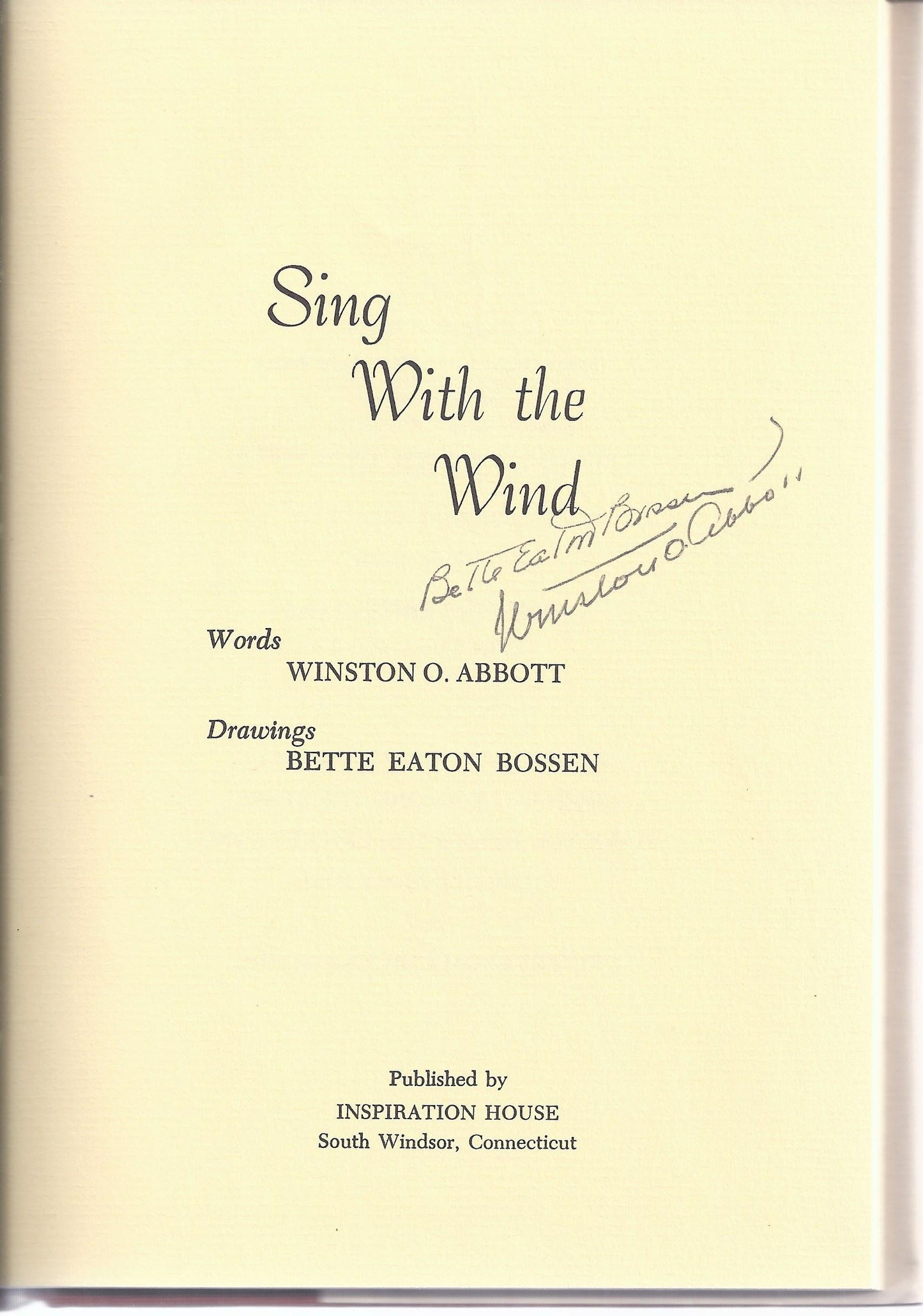 Sing With the Wind book cover