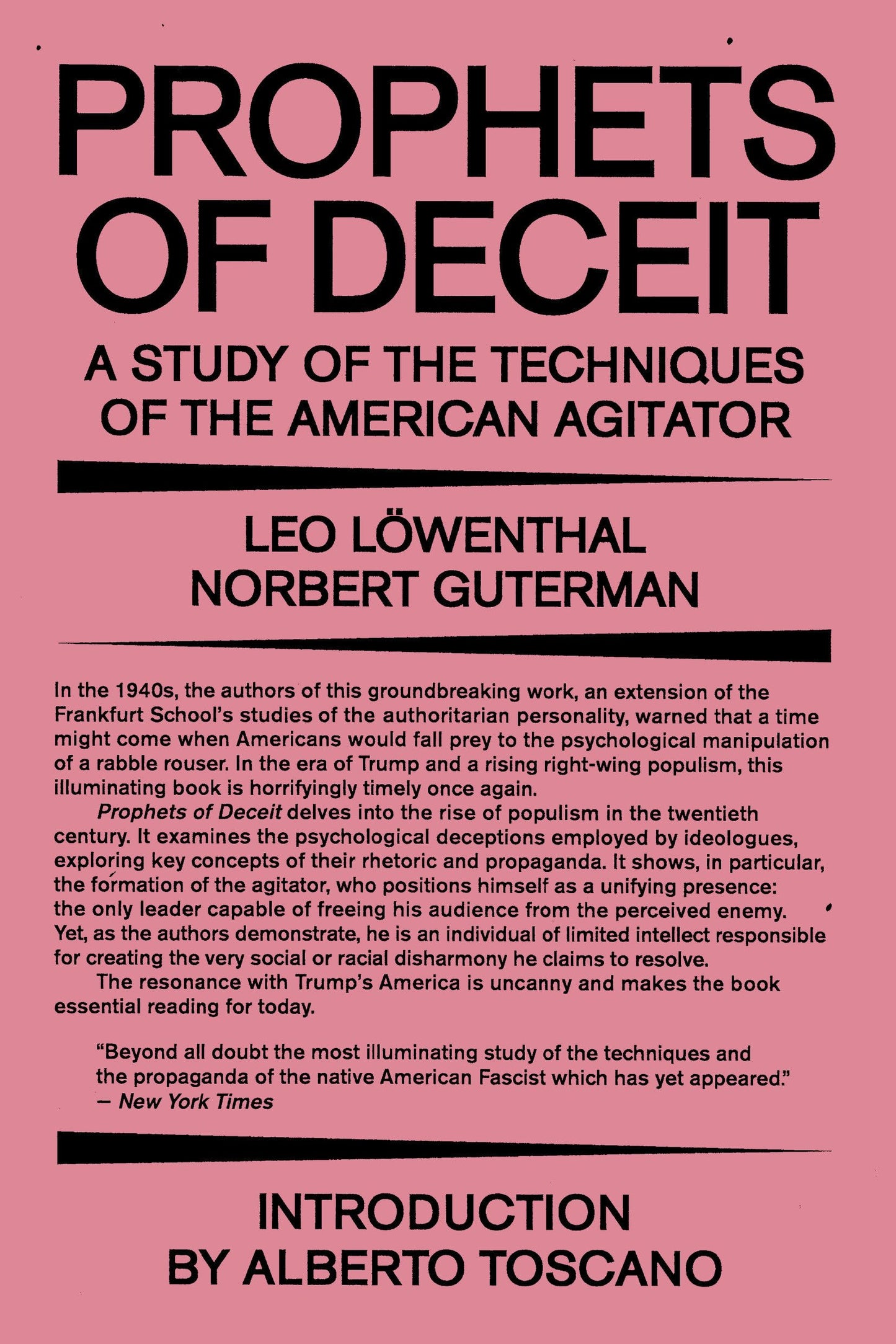 Prophets of Deceit: A Study of the Techniques of the American Agitator