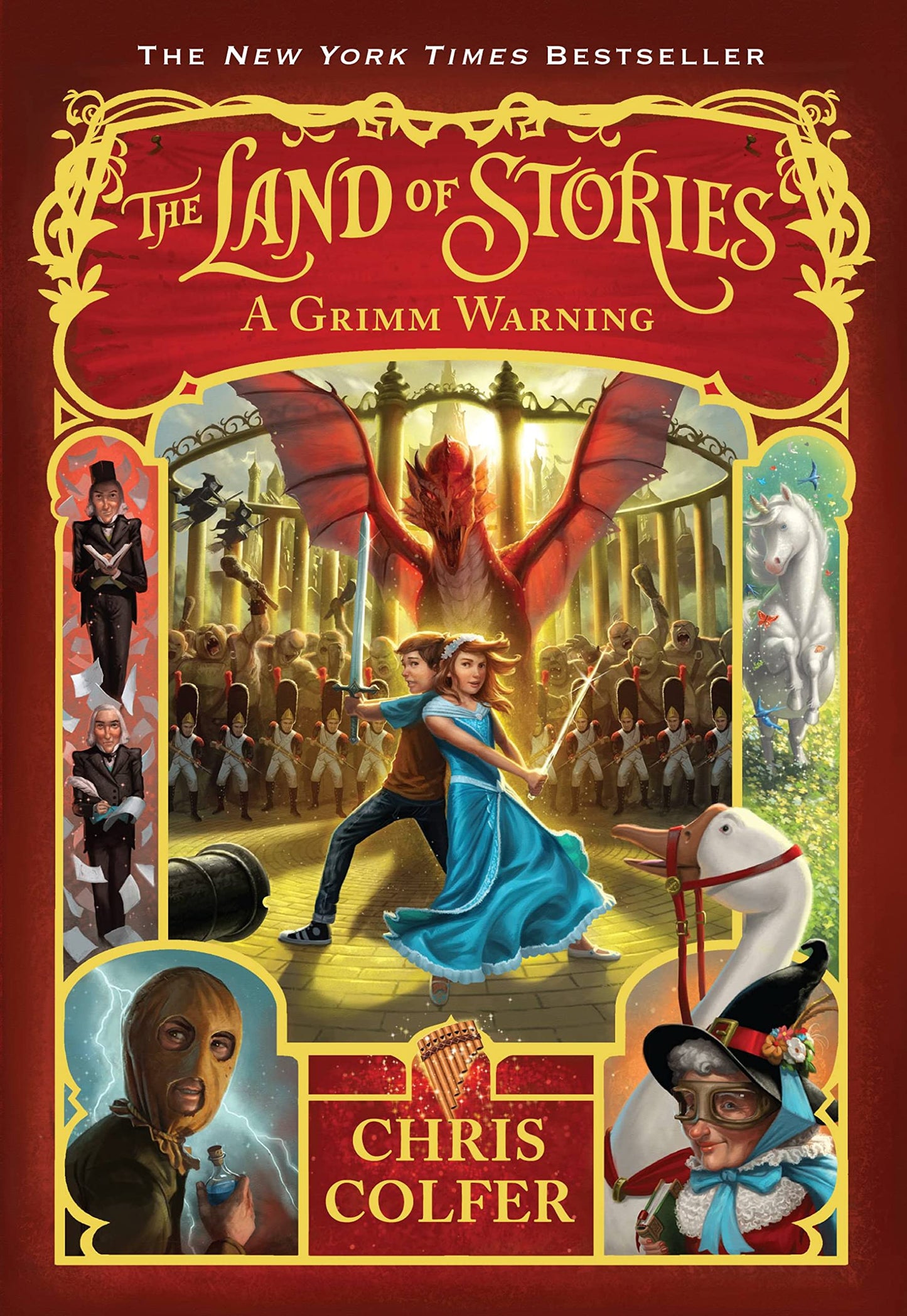 Land of Stories: A Grimm Warning book cover