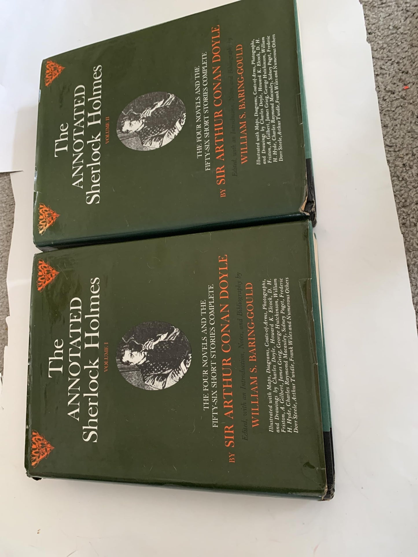 The Annotated Sherlock Holmes Volume 1 and 2 book cover