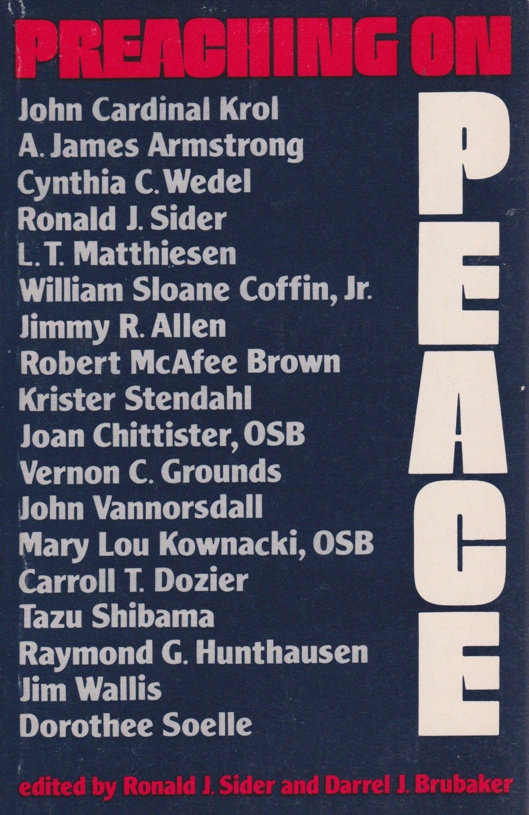 Preaching on Peace book cover