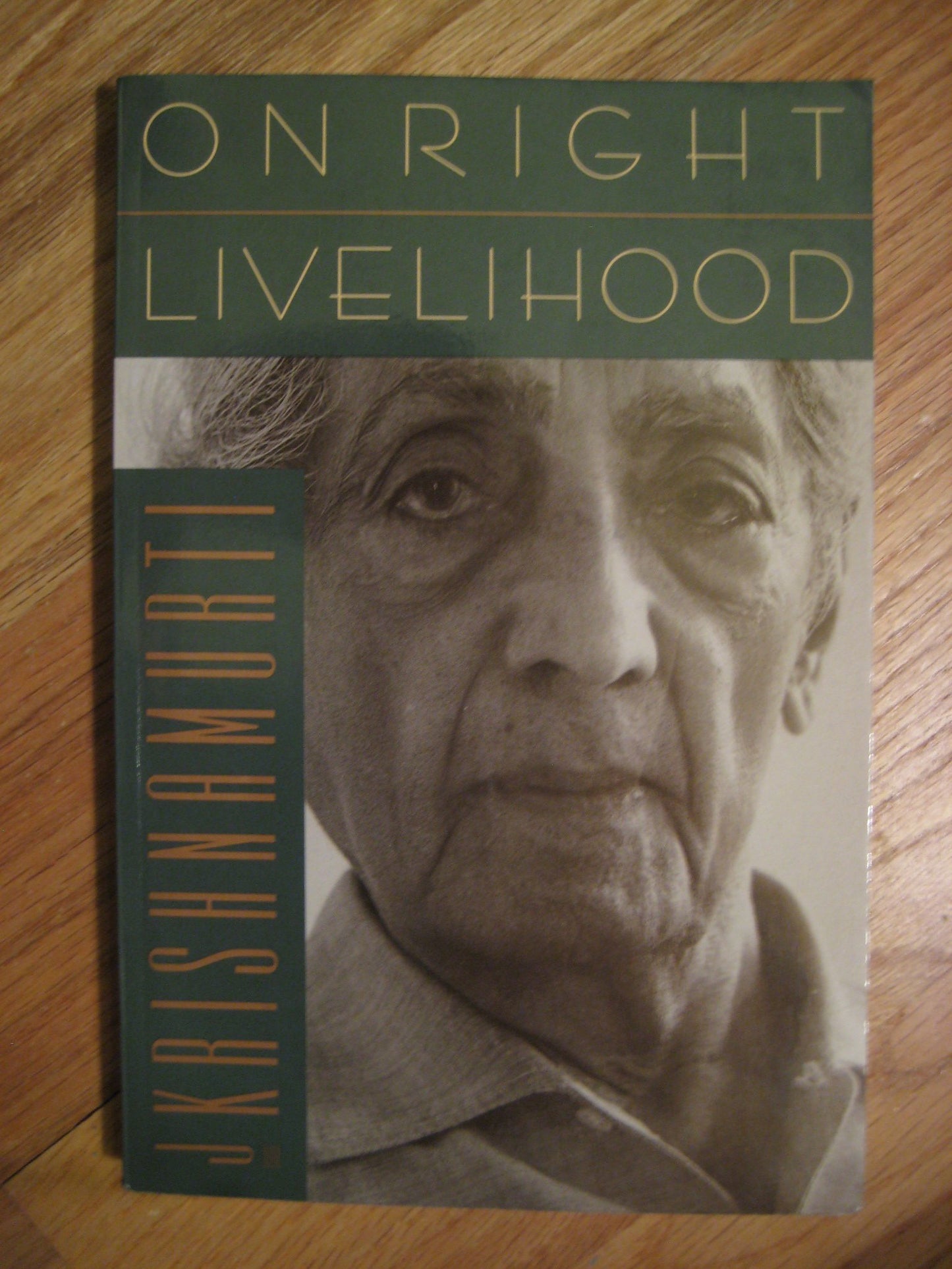 On Right Livelihood book cover