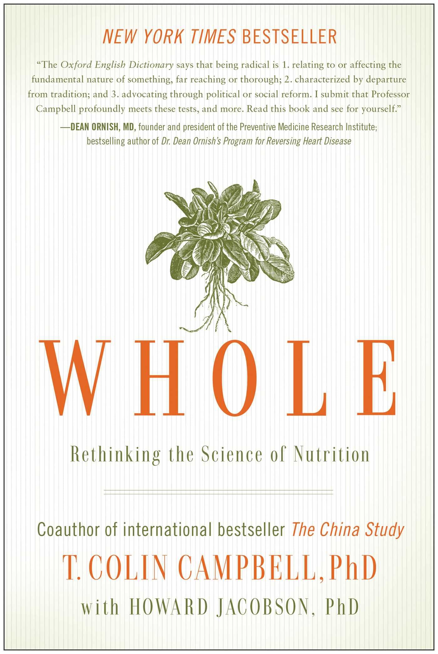 Whole: Rethinking the Science of Nutrition book cover