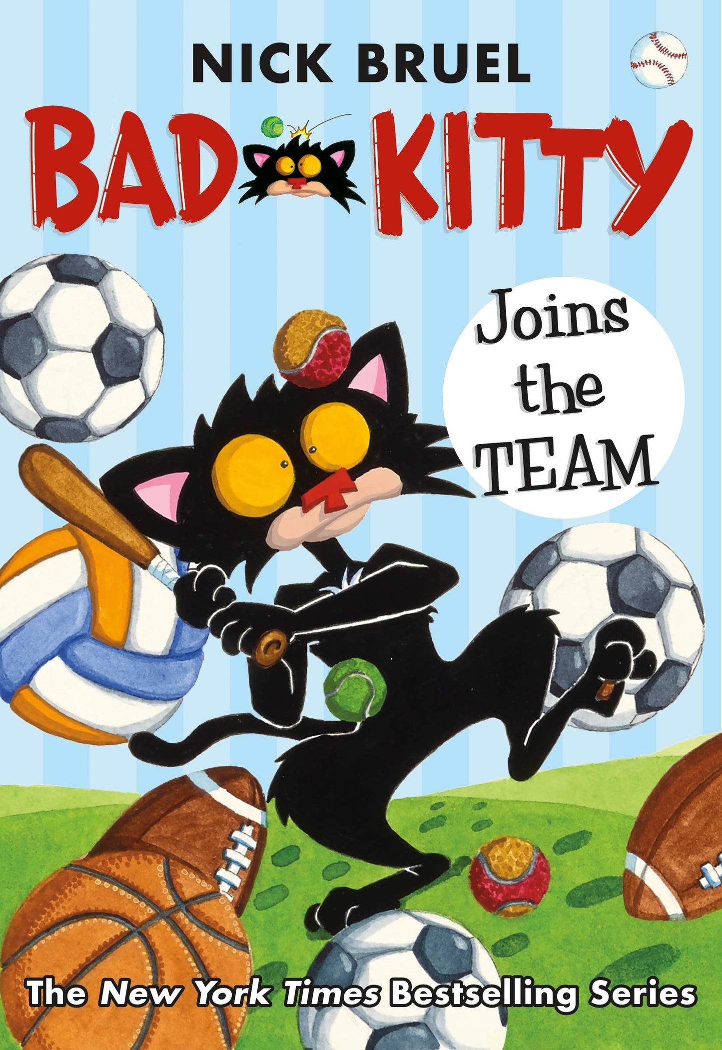 Bad Kitty Joins the Team (Classic Black-And-White Edition) book cover