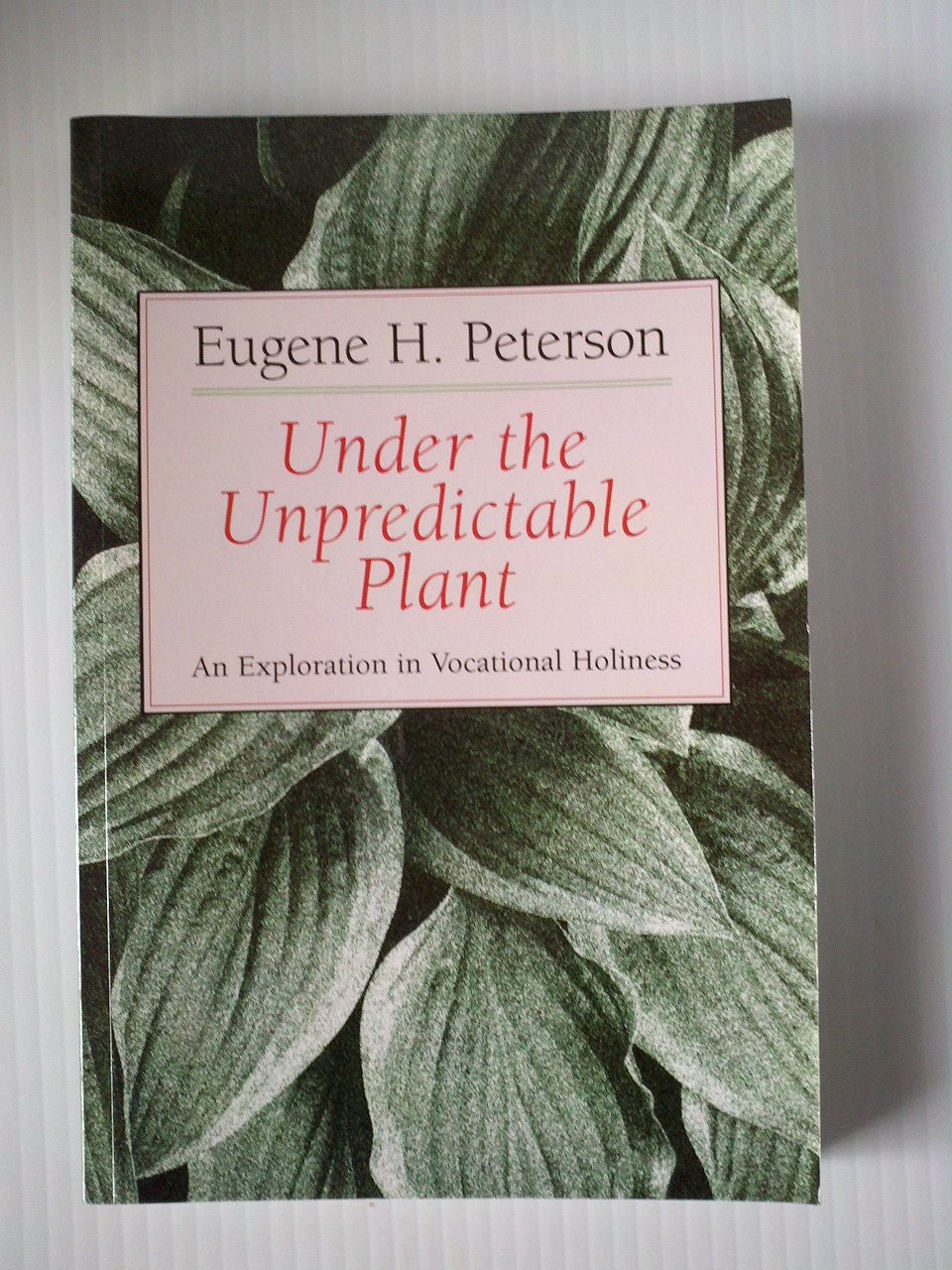 Under the Unpredictable Plant: An Exploration in Vocational Holiness book cover